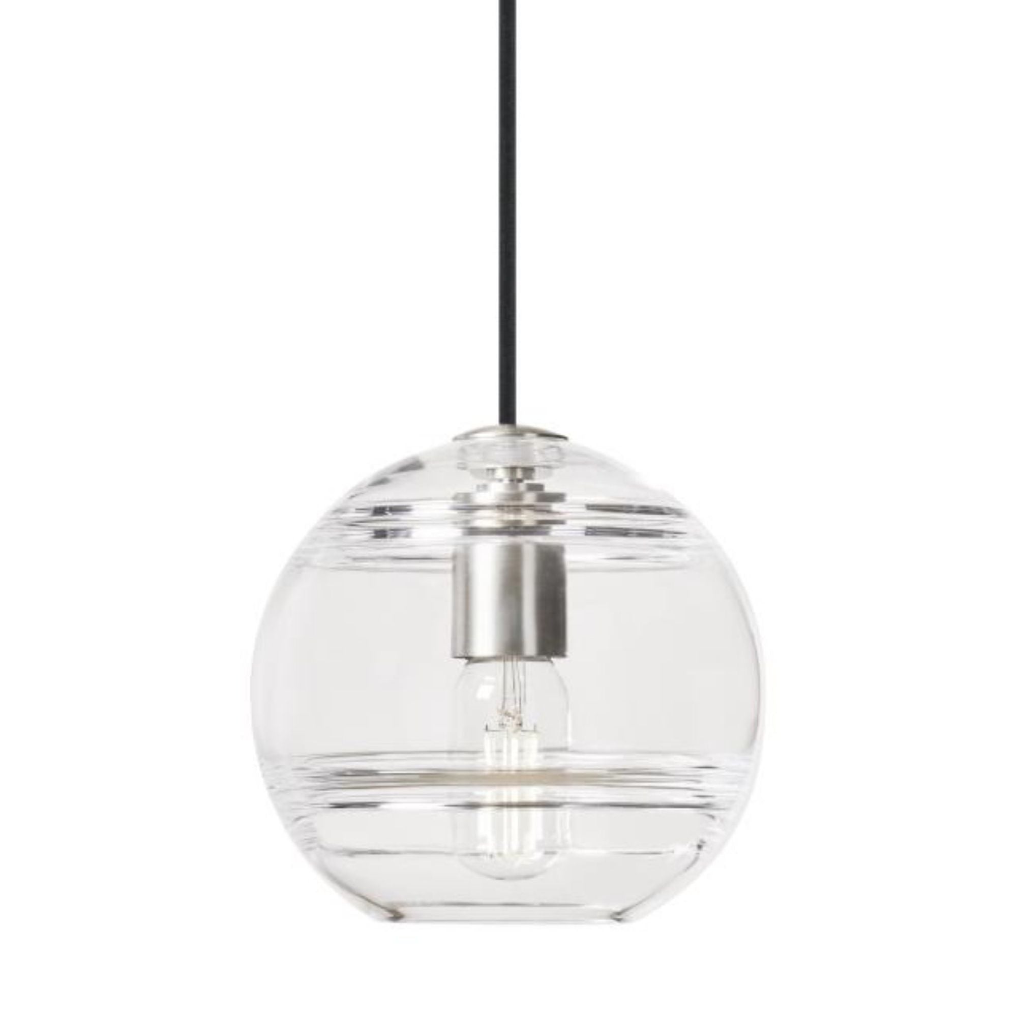 Sedona Medium Pendant Line-Voltage Pendants/Suspension 1-Light Satin Nickel by Sean Lavin