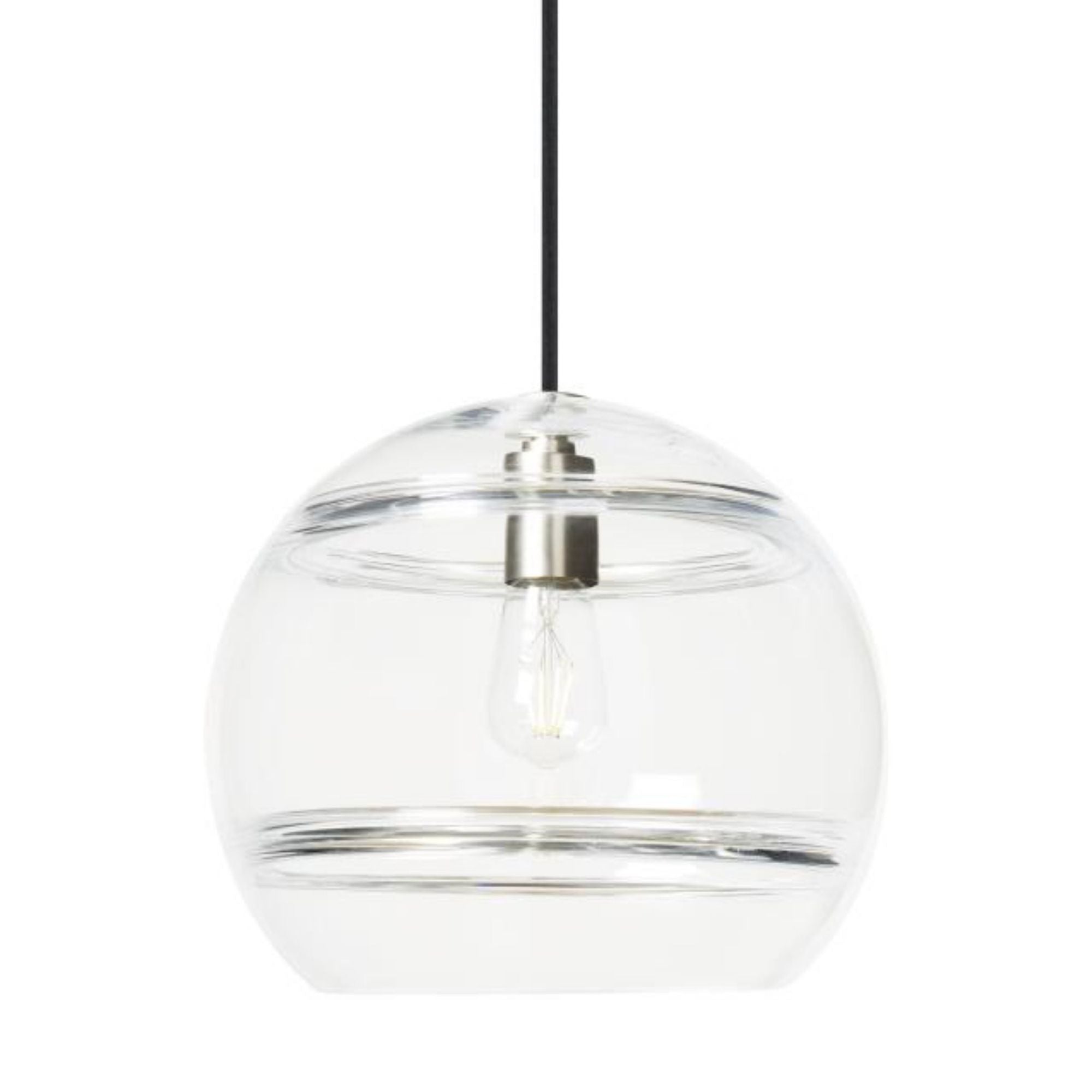 Sedona Large Pendant Line-Voltage Pendants/Suspension 1-Light Satin Nickel by Sean Lavin