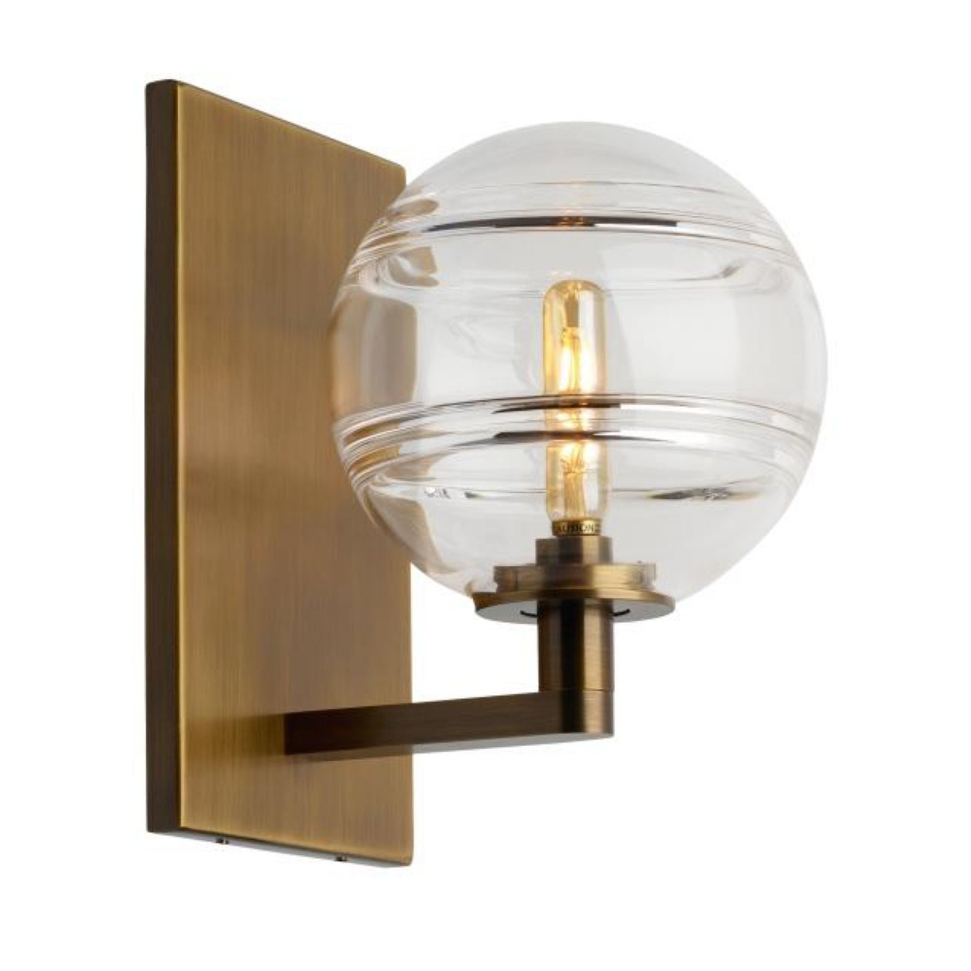 Sedona Wall Wall Collection 1-Light Aged Brass by Sean Lavin