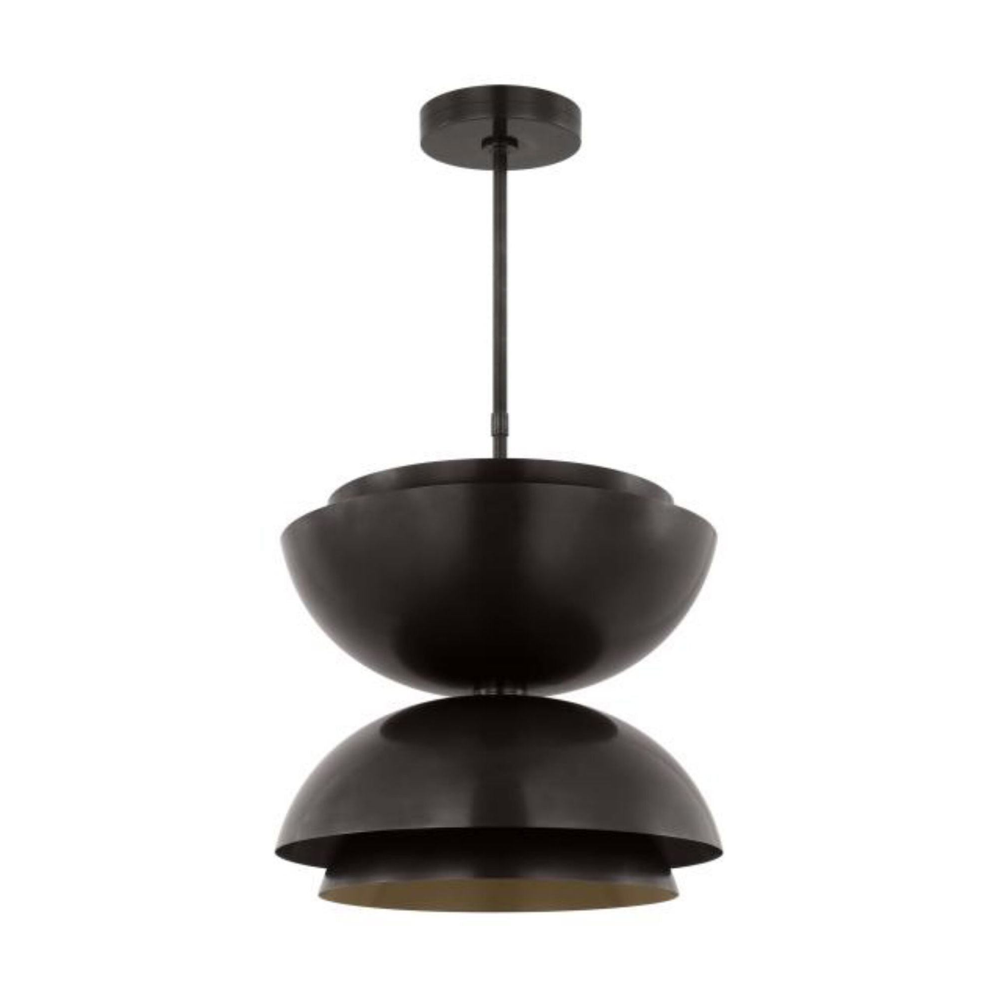 Shanti Large Double Pendant Line-Voltage Pendants/Suspension 2-Light 2700K Dark Bronze by Sean Lavin