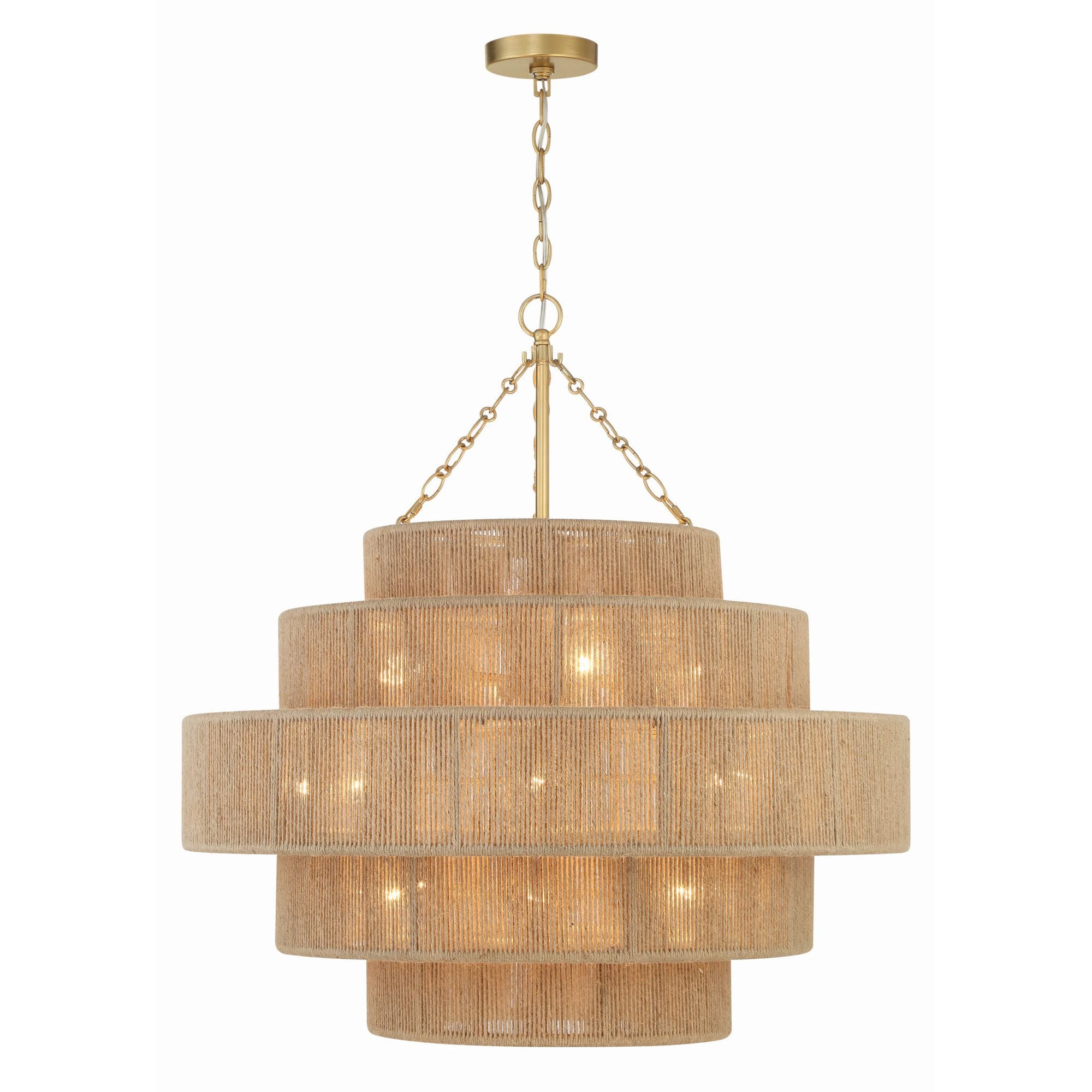 Shyla 32'' Soft Gold Chandelier Tan 32"W x 33"H x 32"D