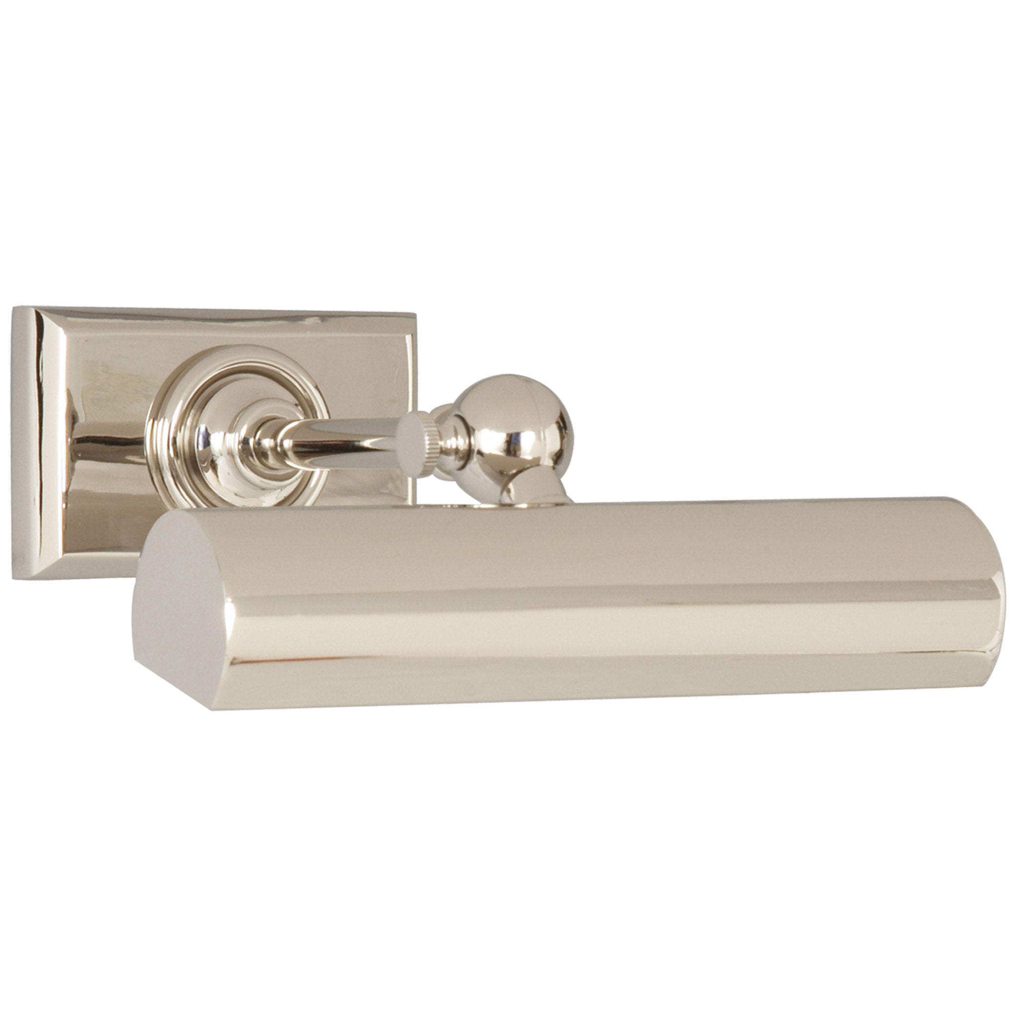 Chapman & Myers 8" Cabinet Maker's Picture Light in Polished Nickel Wall Light W8" x H3.5"