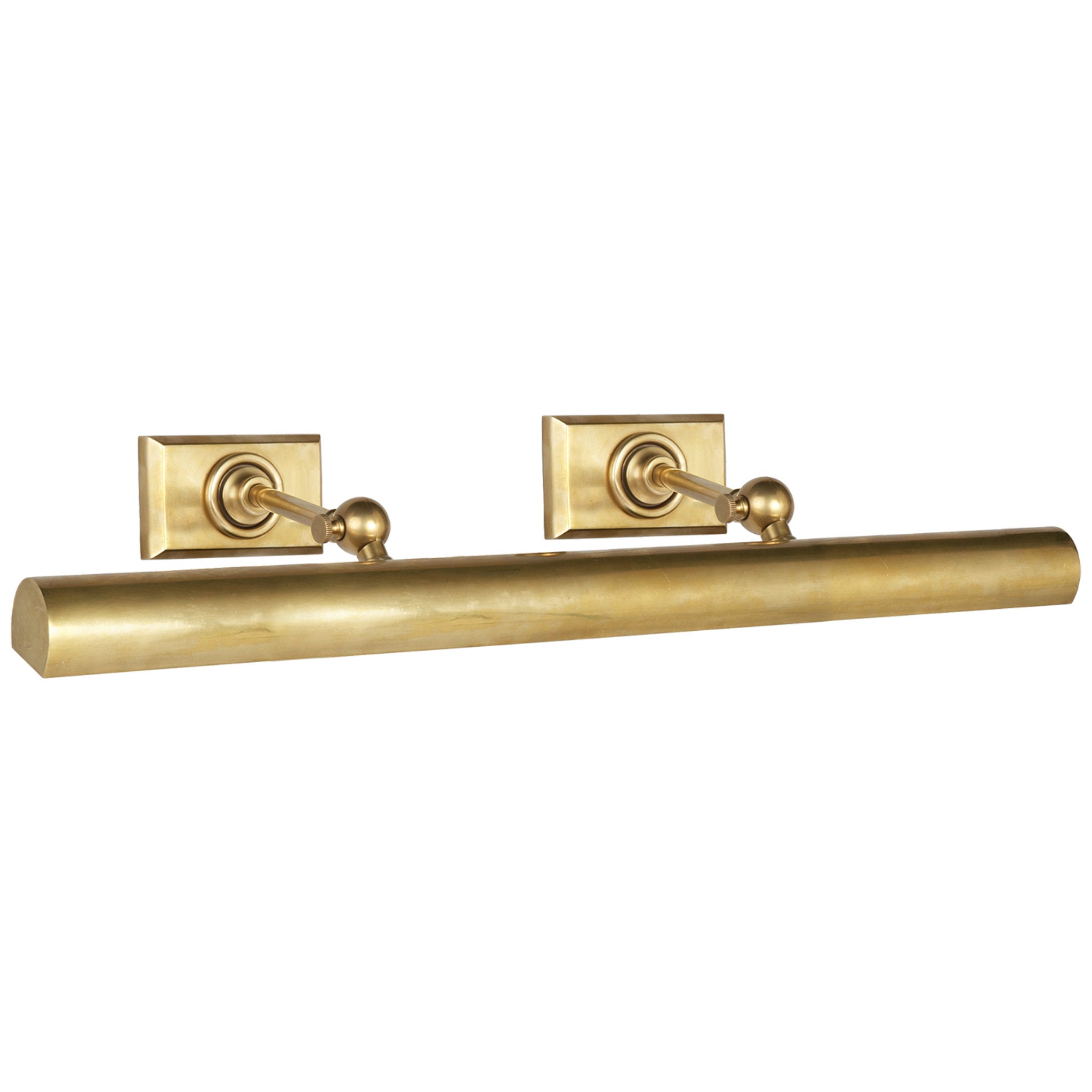 Chapman & Myers 24" Cabinet Maker's Picture Light in Hand-Rubbed Antique Brass Wall Light W24" x H3.5"