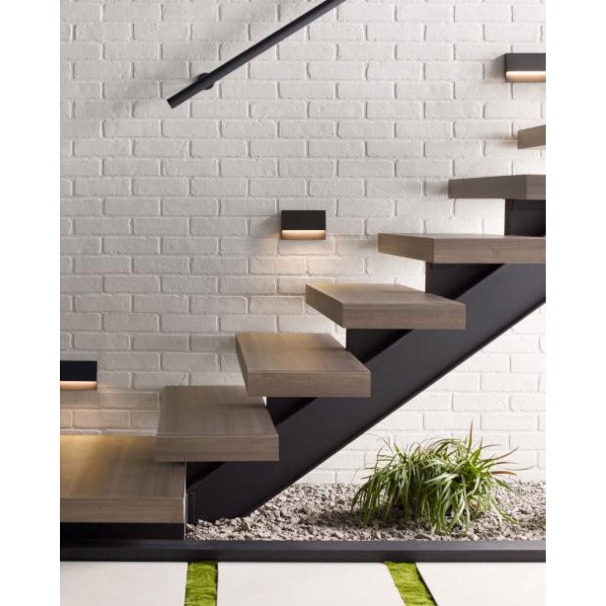 Krysen Outdoor Wall/Step Light Outdoor 1-Light LED 2700K/3000K Selectable Black by Sean Lavin
