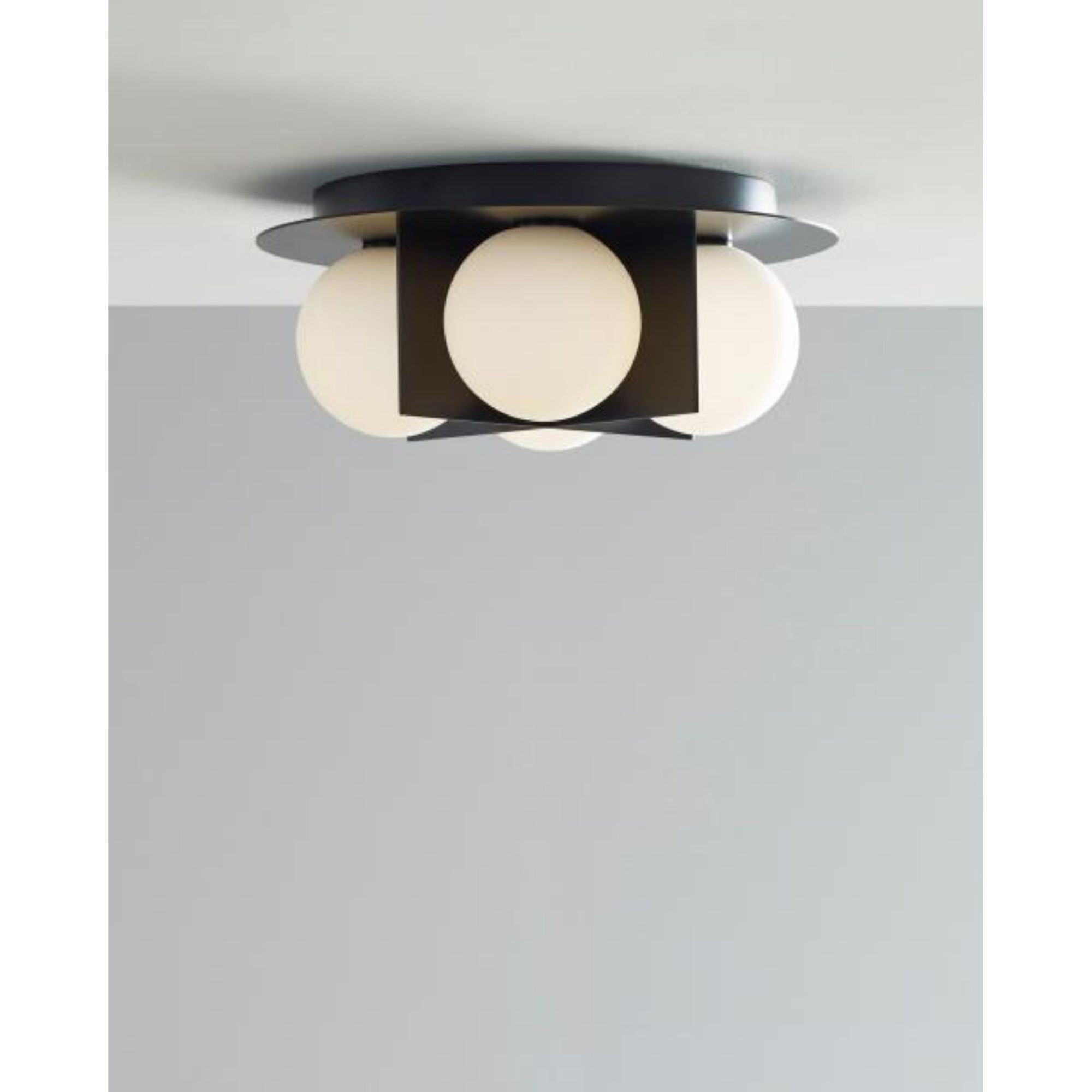 Orbel Flush Mount Flush & Semi-Flush Mount 4-Light Matte Black by Sean Lavin