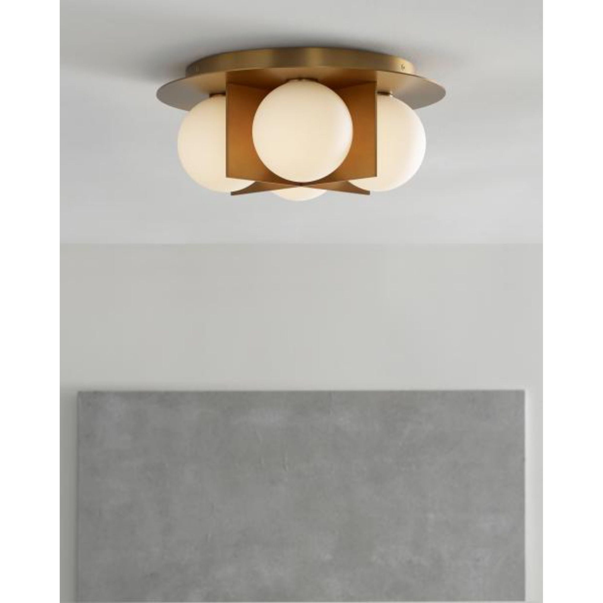 Orbel Flush Mount Flush & Semi-Flush Mount 4-Light Matte Black by Sean Lavin