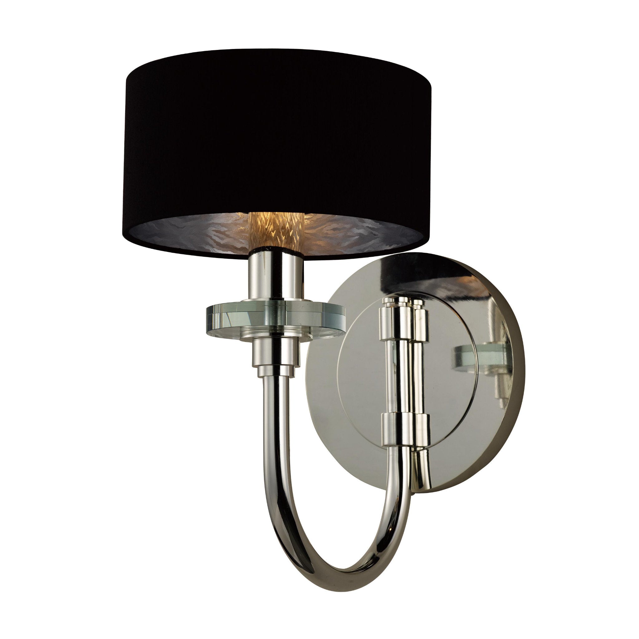 Studio M SM23751BTPS Manhattan 1-Light Wall Sconce in Plated Silver