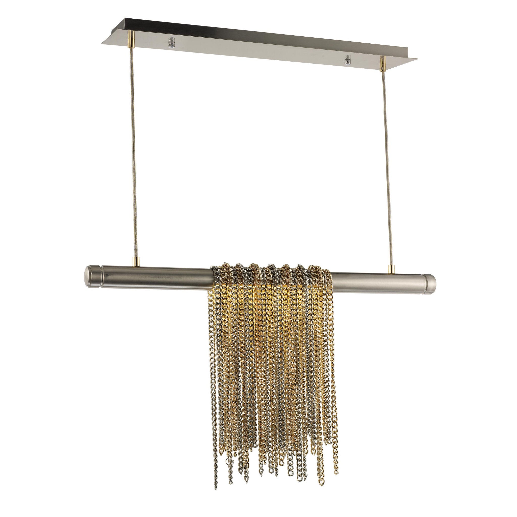 Studio M SM23769SNPG Trapeze 2-Light Pendant in Satin Nickel