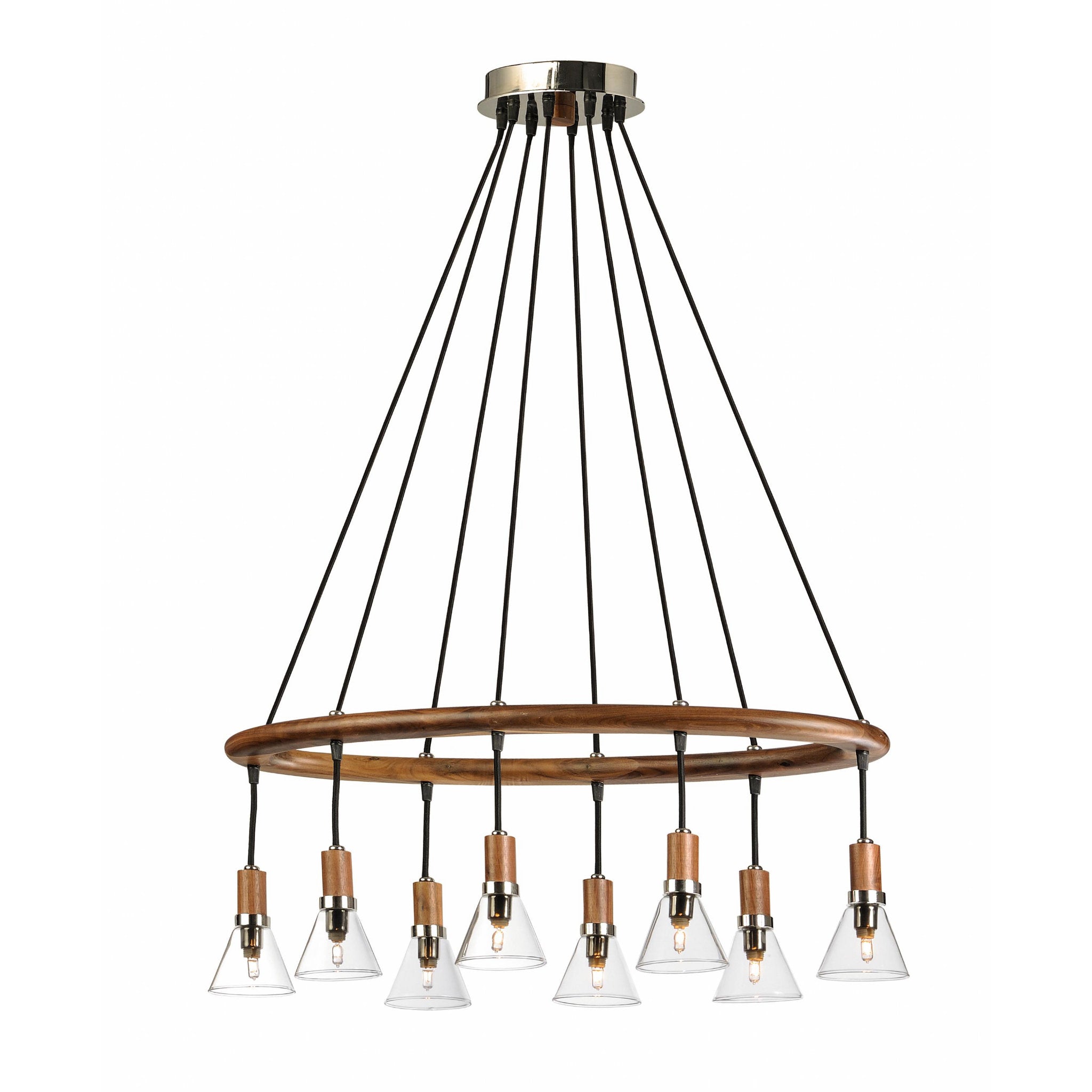 Studio M SM23825CLWN Scan 8-Light Pendant in Walnut