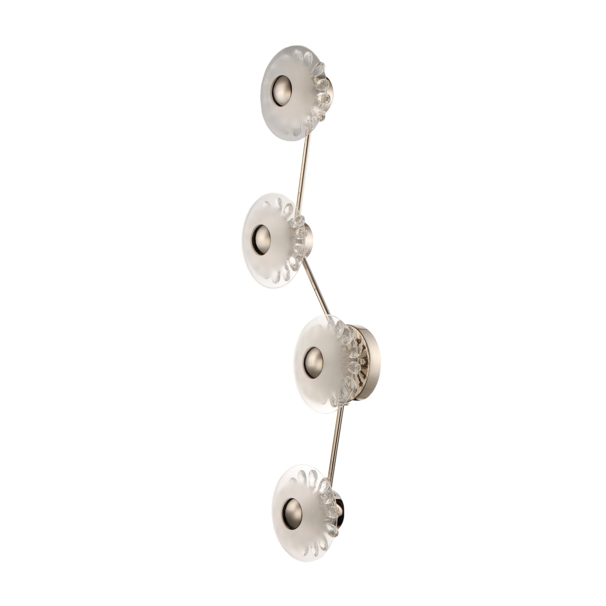 Studio M SM23873FTCLPN Peony 4-Light LED Wall Sconce in Polished Nickel