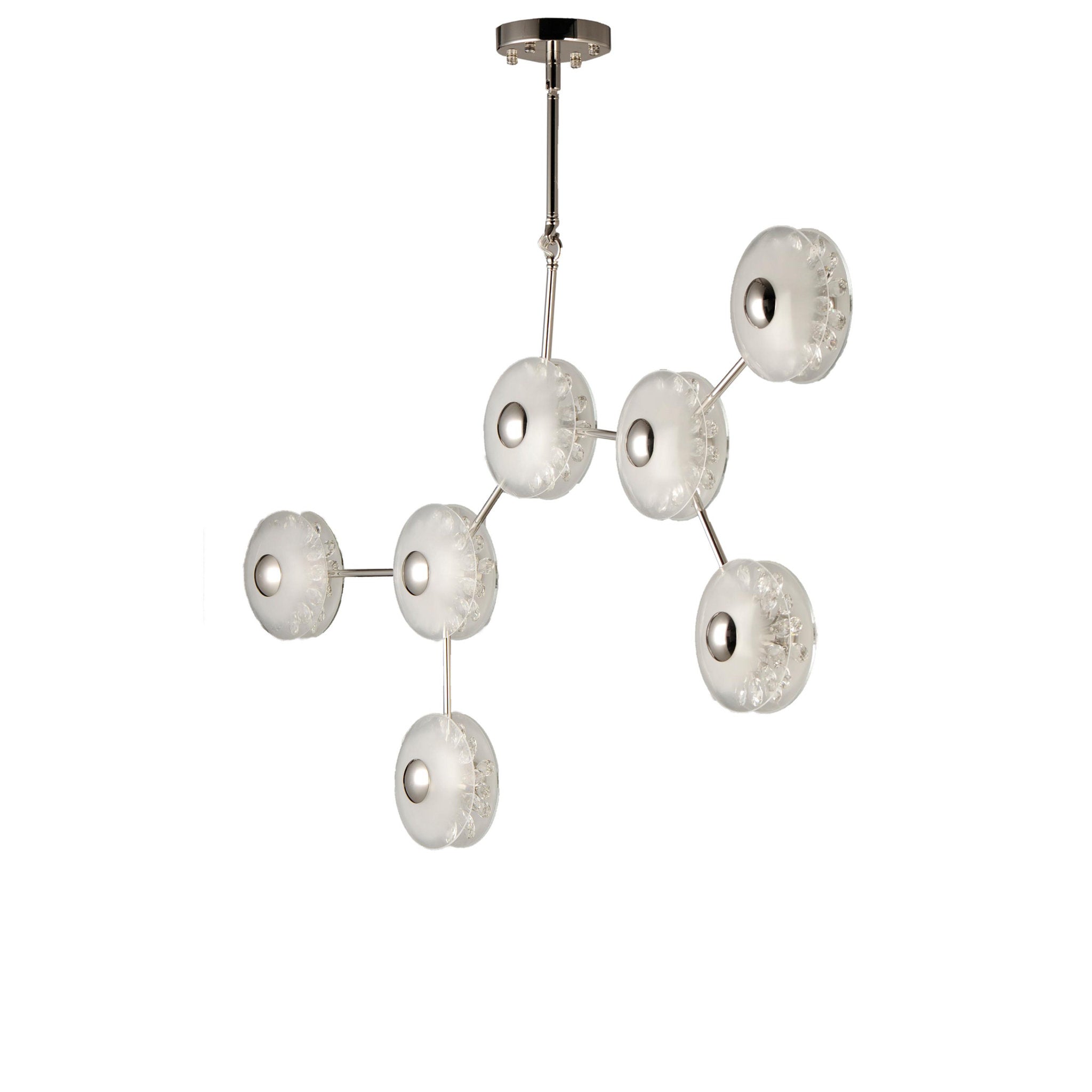 Studio M SM23877FTCLPN Peony 14-Light LED Pendant in Polished Nickel