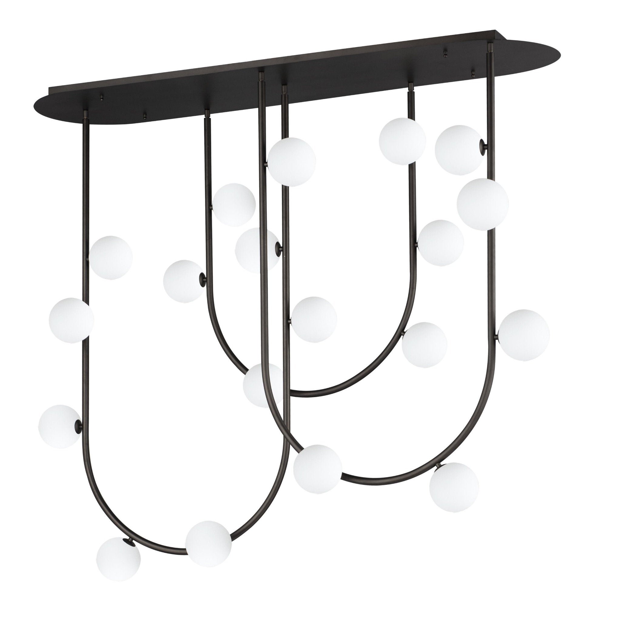 Studio M SM24919BBZ Contour 19-Light Fixed Stem Ceiling Light 3000K in Brushed Bronze by Nina Magon