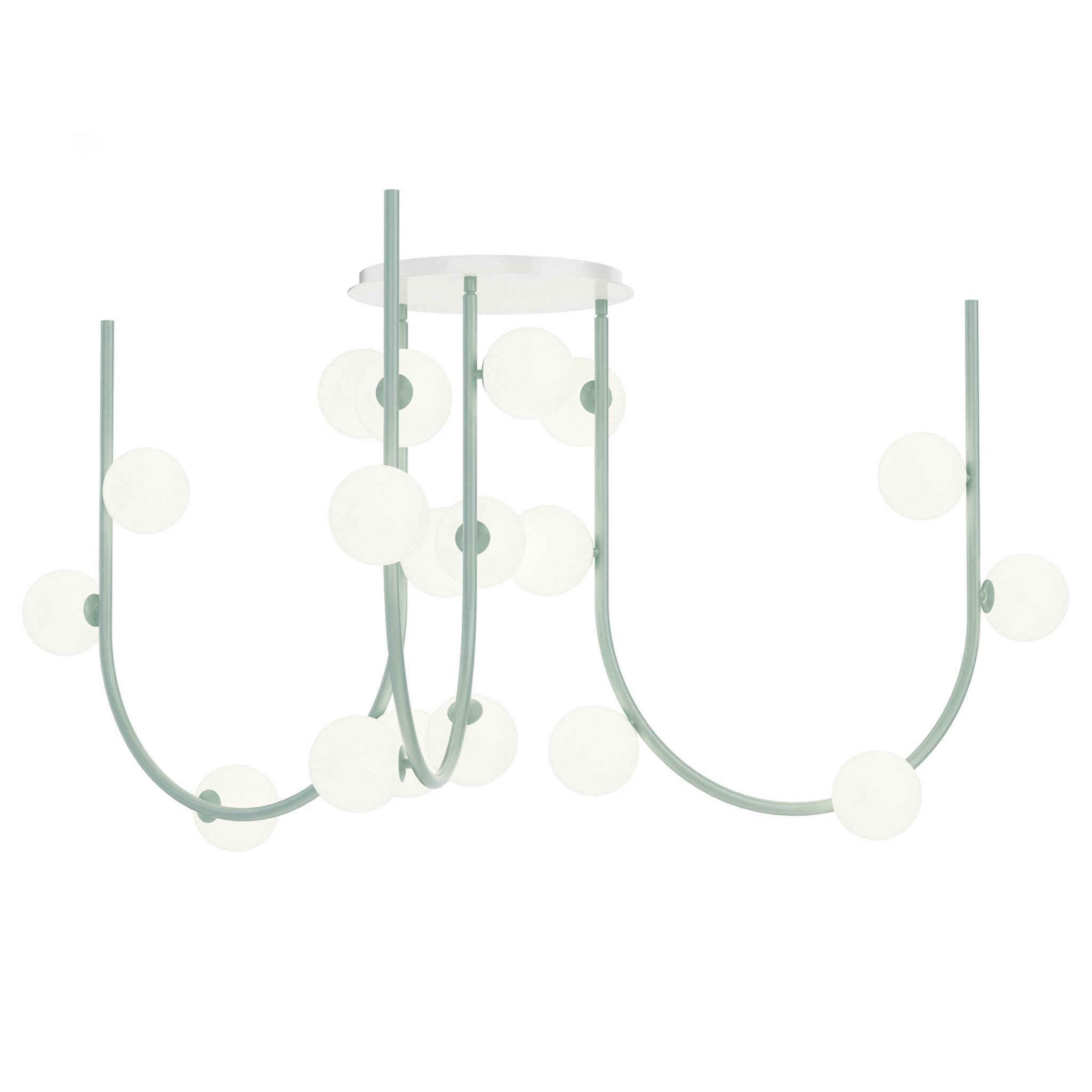 Studio M SM24953SB 15-Light MTO Fixed Pendant - Stratton Blue in Steel Blue