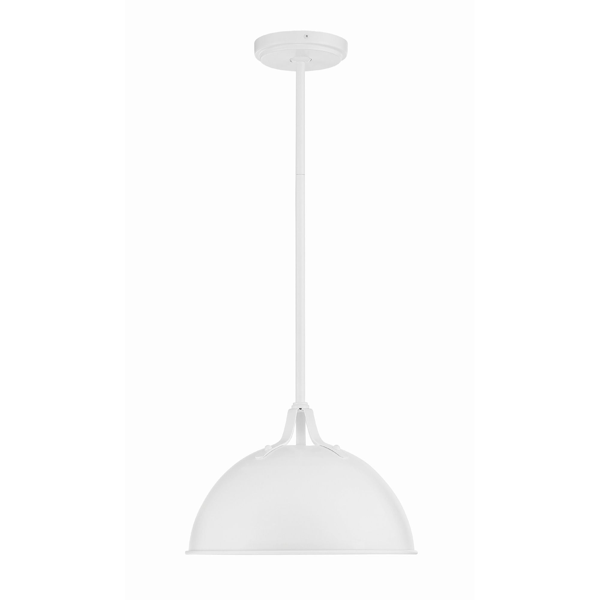Soto 1 Light White Pendant