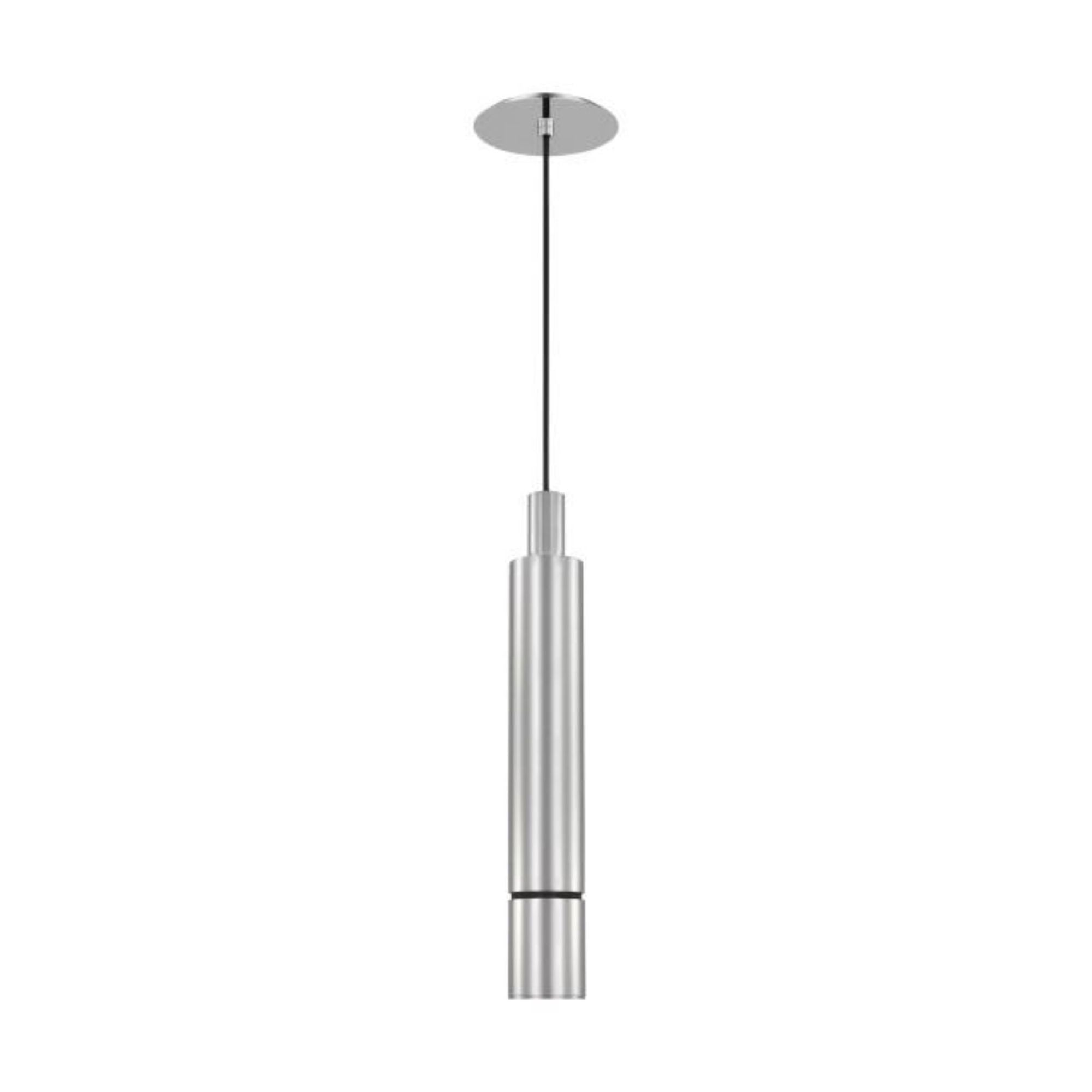 Sottile Large Pendant Line-Voltage Pendants/Suspension 1-Light LED 2700K Polished Stainless Steel by Mick De Giulio