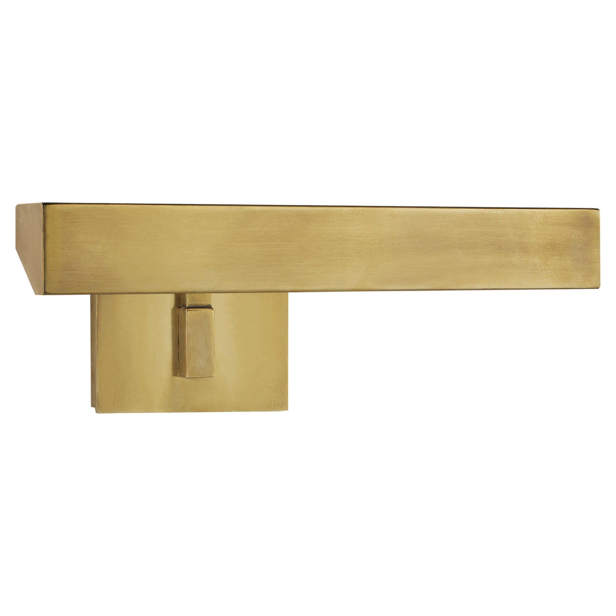 J. Randall Powers McClain 12" Hardwired Picture Light in Hand-Rubbed Antique Brass Wall Light W12" x H4.5"