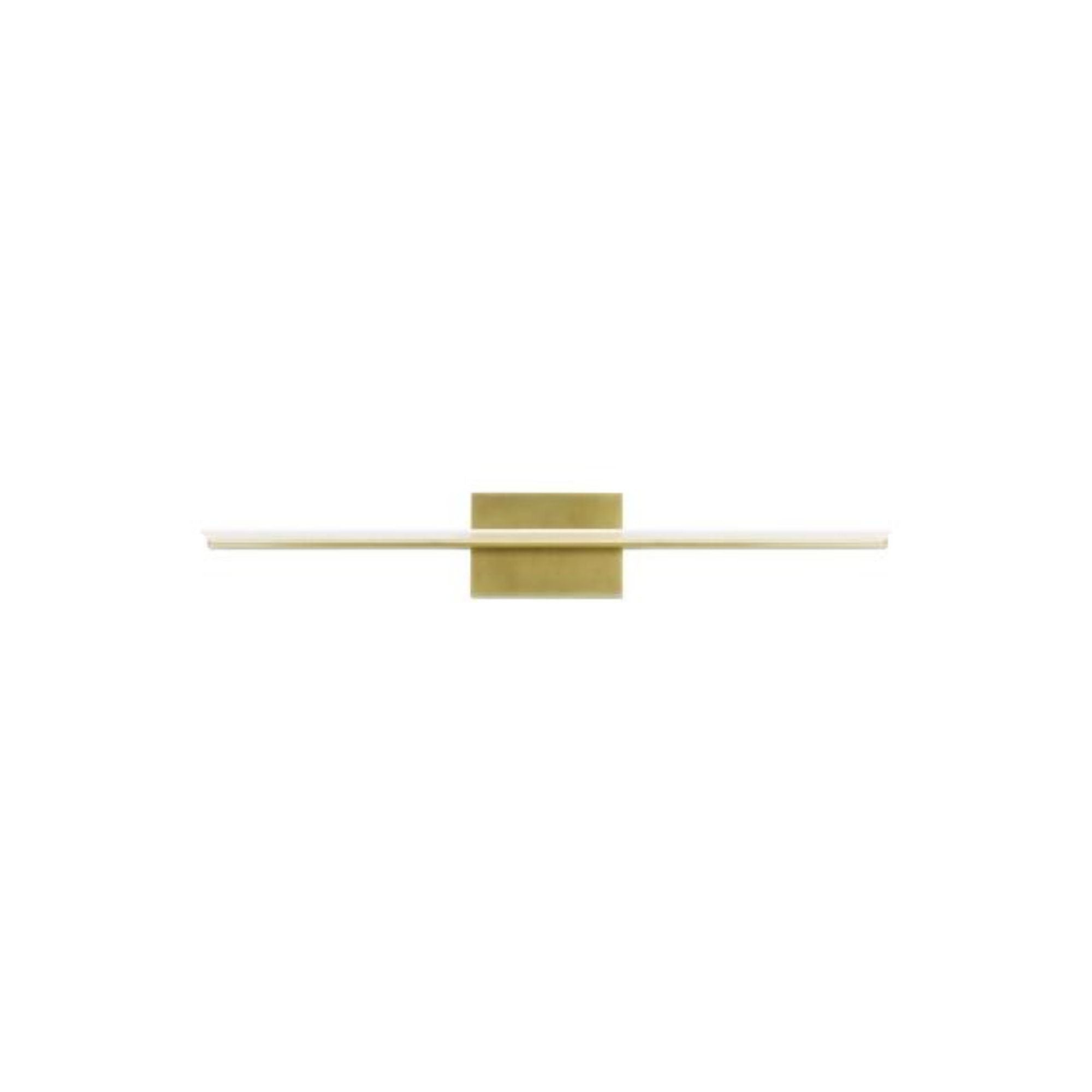 Span 36 Bath Bath Collection 1-Light LED 3000K Plated Brass by Sean Lavin