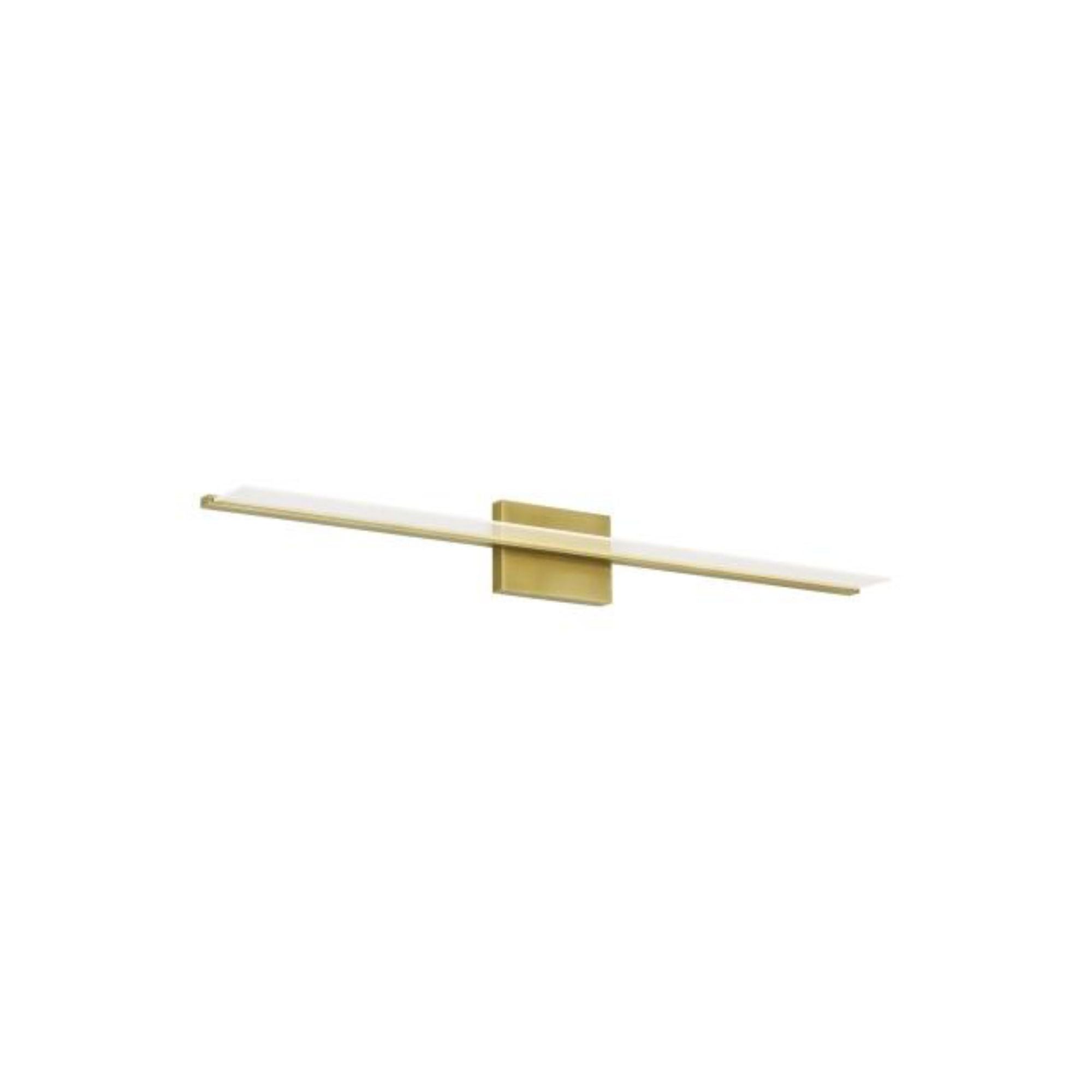 Span 48 Bath Bath Collection 1-Light LED 3000K Plated Brass by Sean Lavin