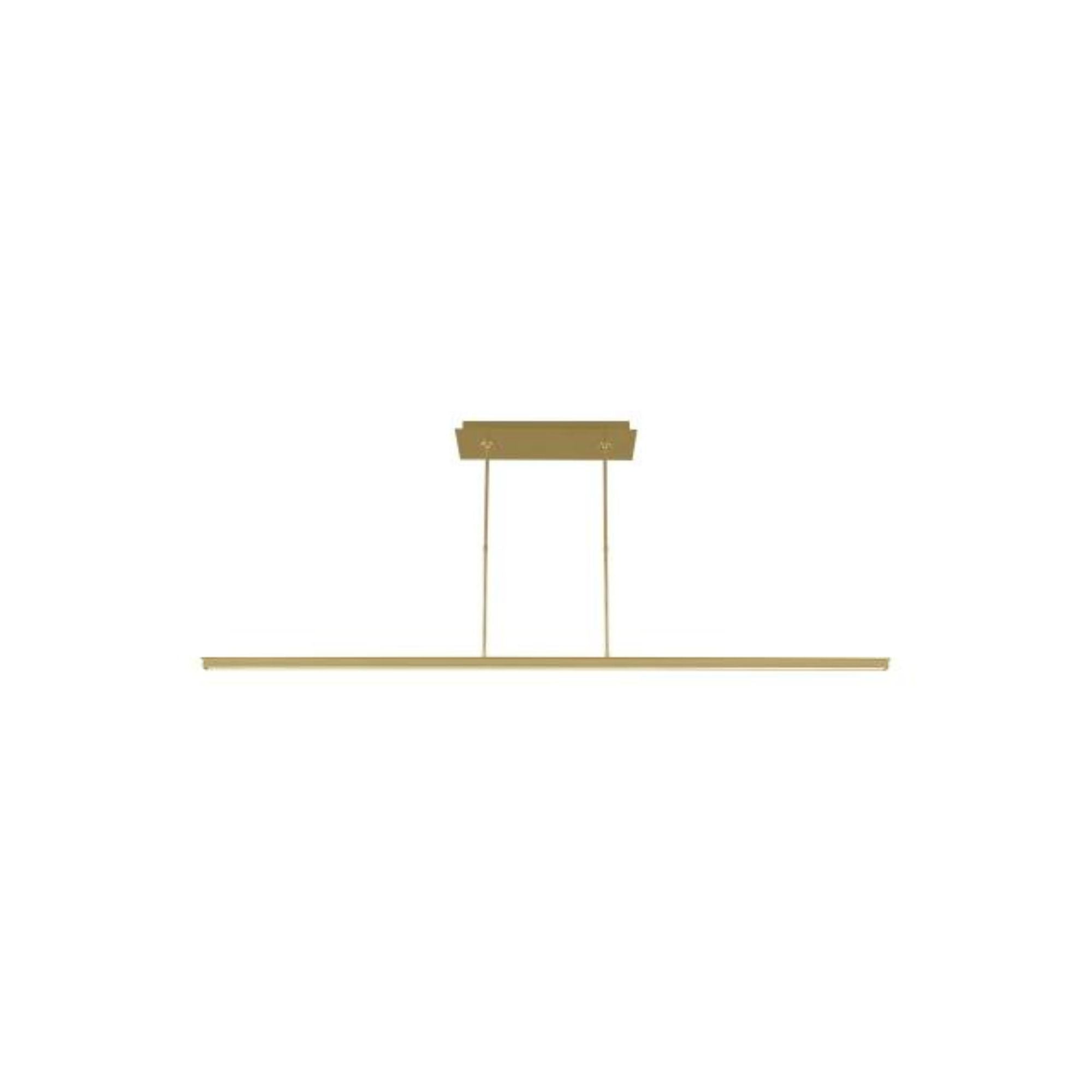 Stagger 72 Linear Suspension Linear Suspension 1-Light LED 2700K Natural Brass by Mick De Giulio