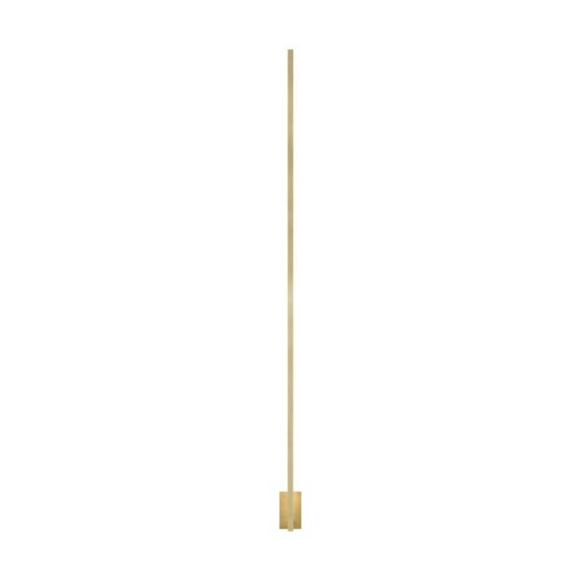 Stagger X-Large Wall Sconce Wall Collection 1-Light LED 2700K Natural Brass by Mick De Giulio
