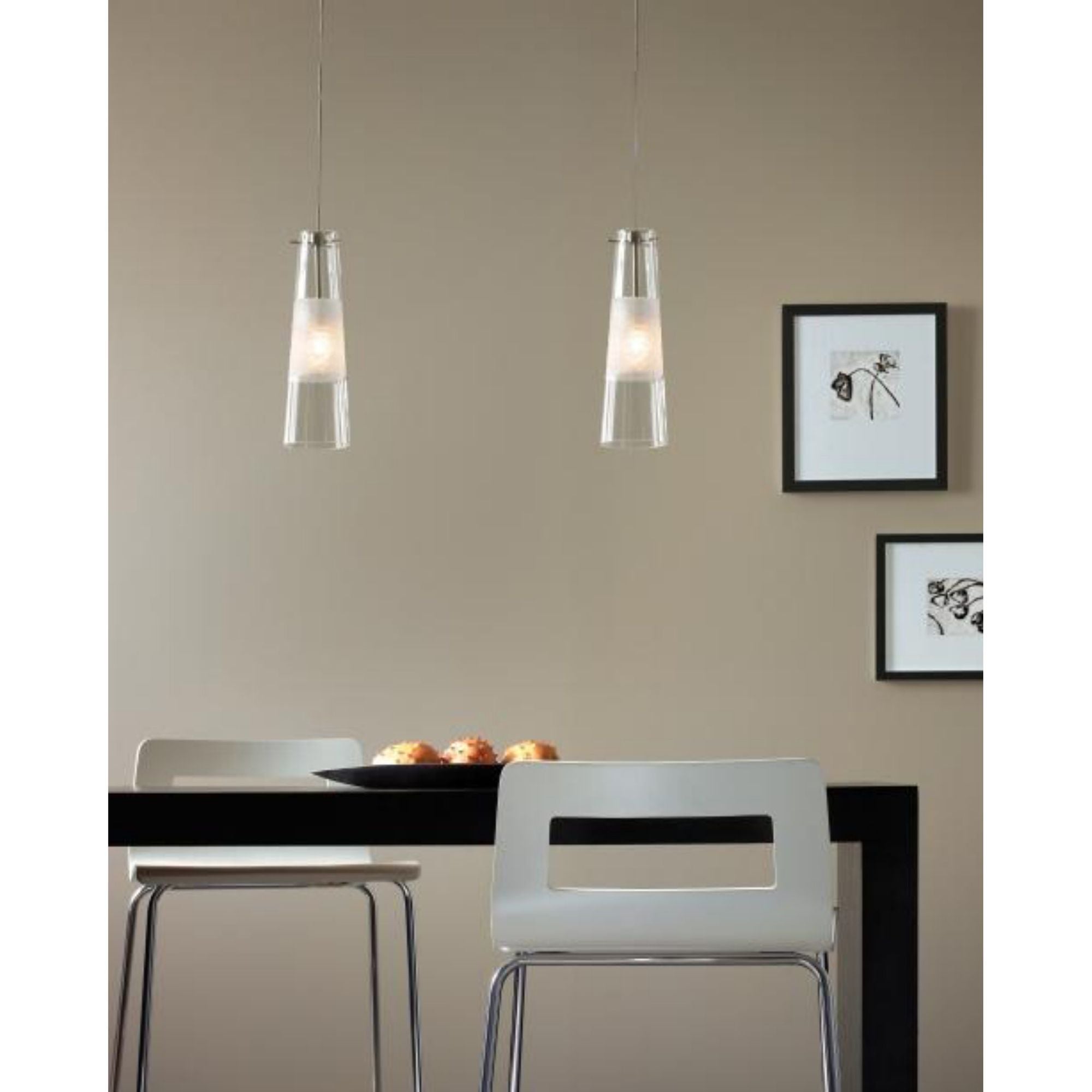Bonn Pendant FreeJack 1-Light Xenon 3000K Satin Nickel by Sean Lavin