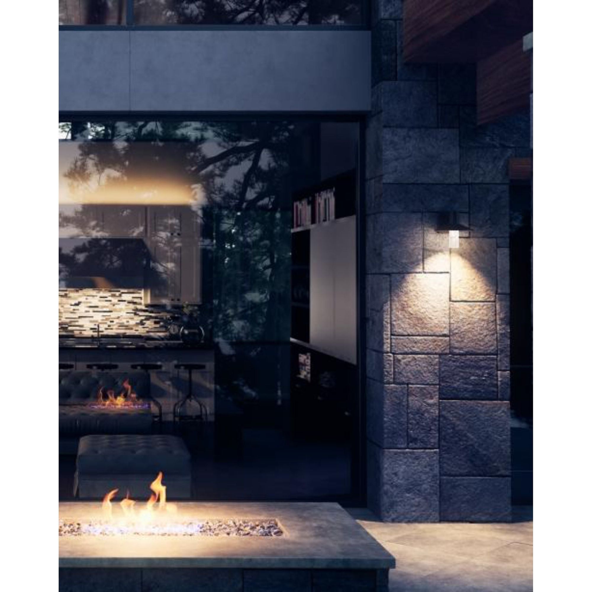 Ash 8 Outdoor Wall Outdoor 1-Light LED 2700K Bronze by Sean Lavin