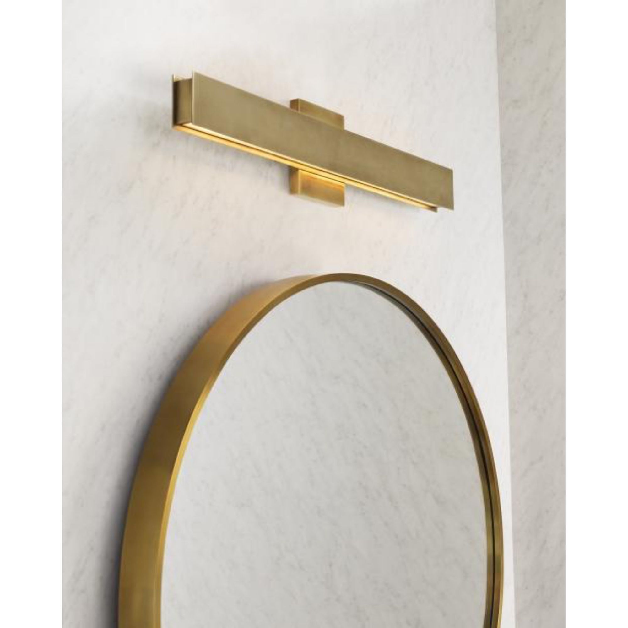 Bau 24 Bath Linear Suspension 1-Light LED 3000K Polished Nickel by Sean Lavin