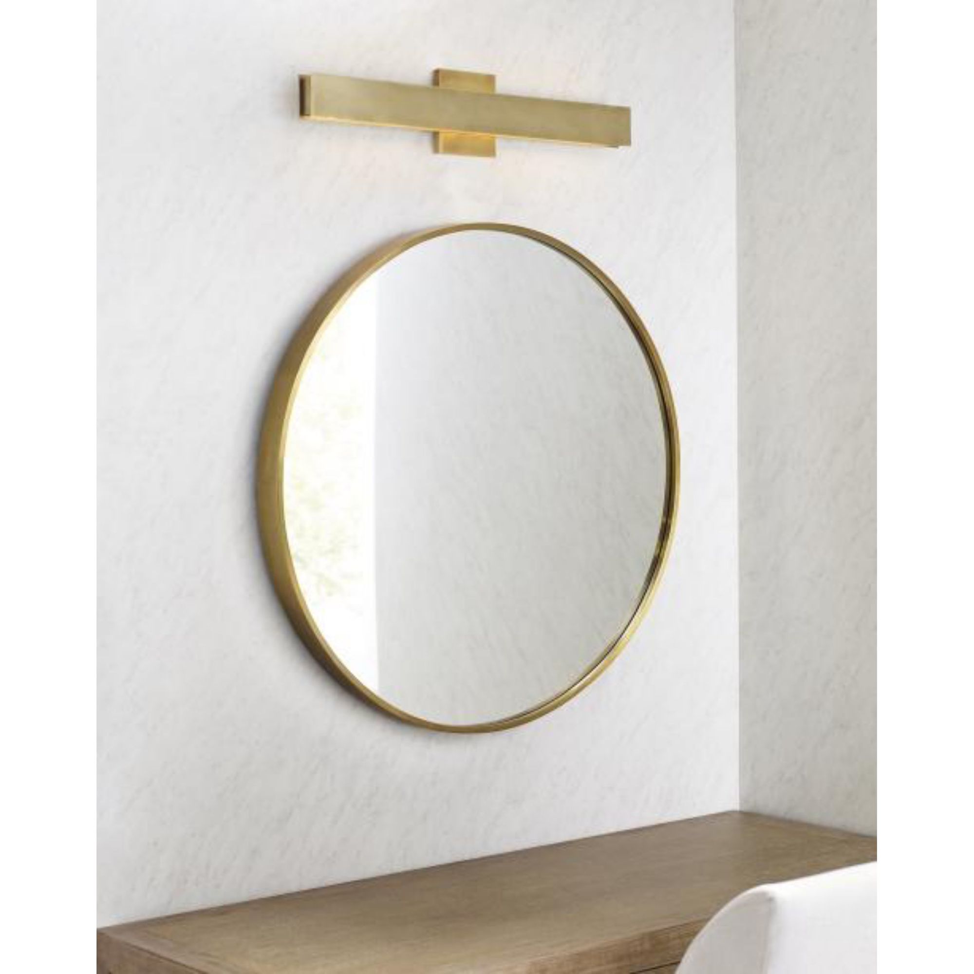 Bau 24 Bath Linear Suspension 1-Light LED 3000K Polished Nickel by Sean Lavin