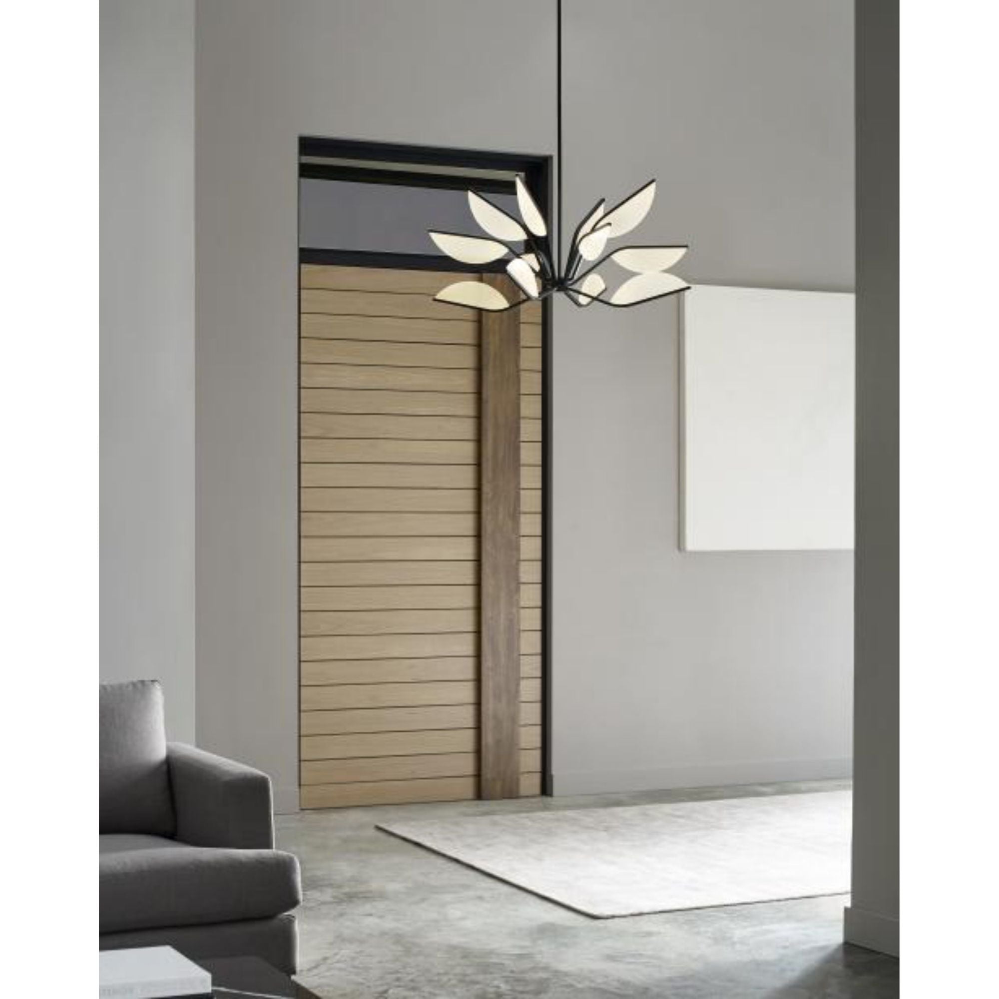 Belterra 38 Chandelier Chandeliers 1-Light LED 3000K Matte Black by Sean Lavin