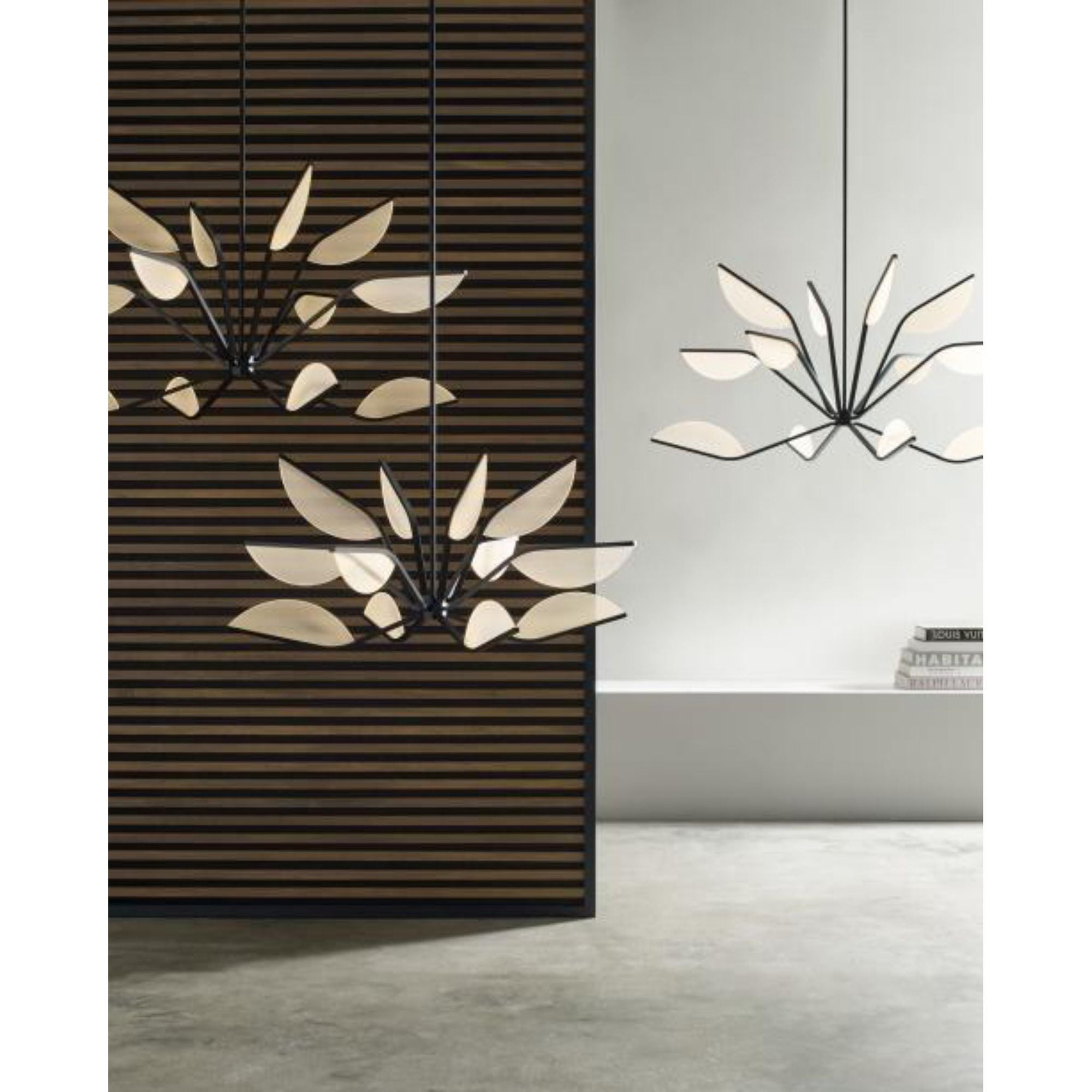 Belterra 48 Chandelier Chandeliers 1-Light LED 3000K Polished Nickel by Sean Lavin