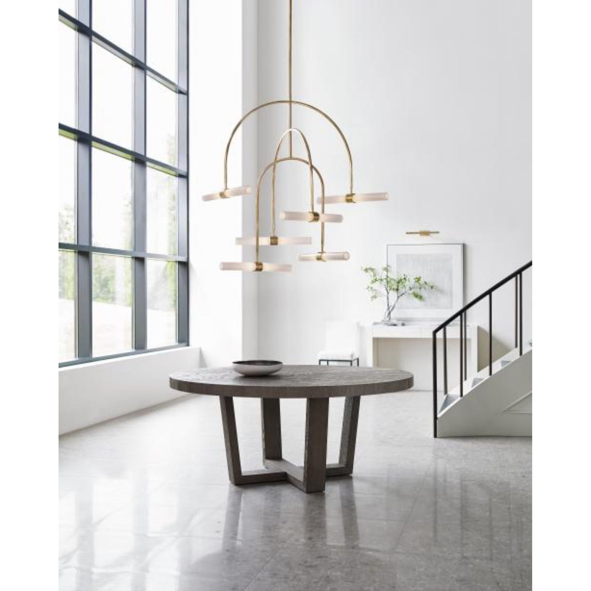 Calumn 6-Light Chandelier Chandeliers 6-Light LED 3000K Nightshade Black by Sean Lavin