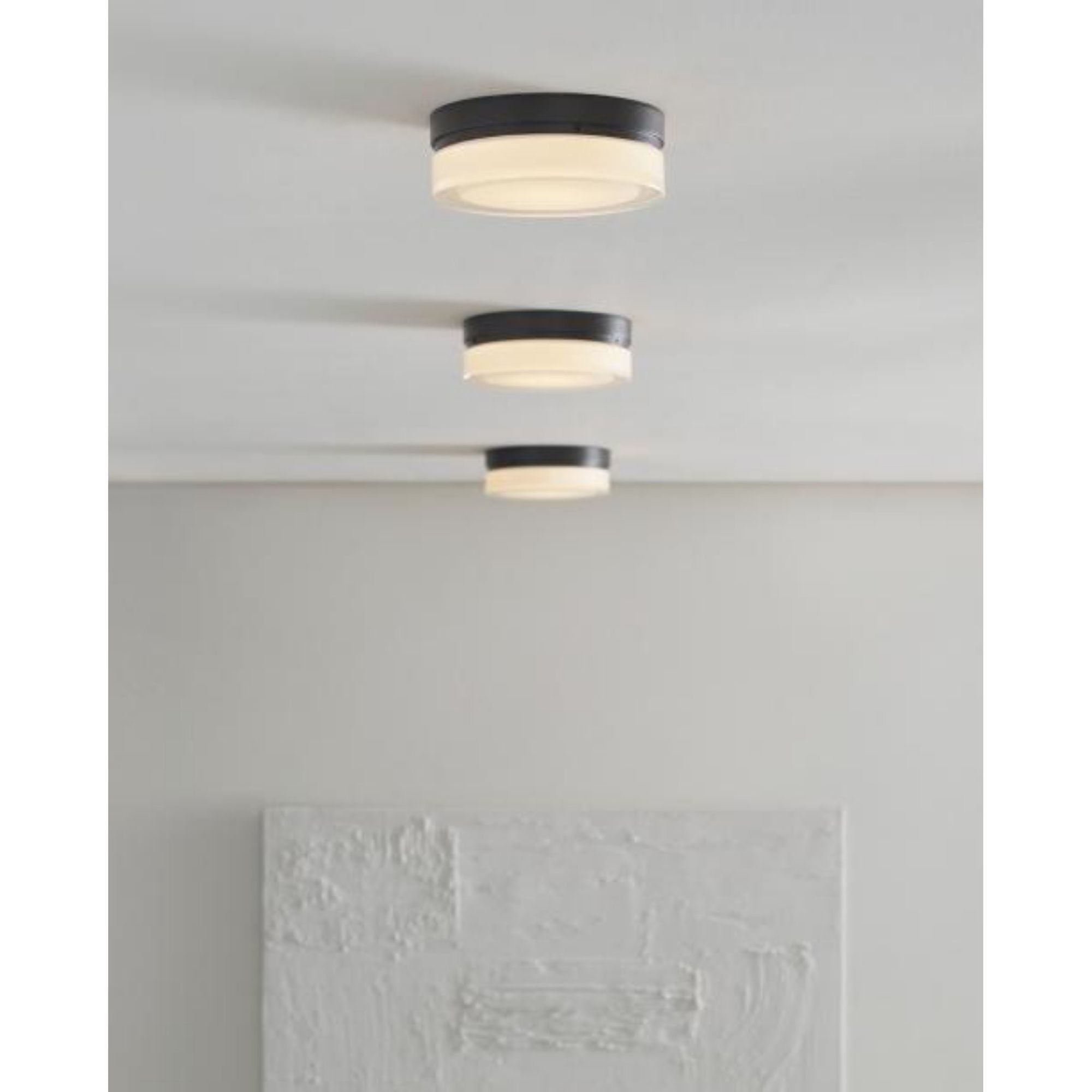 Cirque Small Flush Mount Flush & Semi-Flush Mount, Wall Collection 1-Light LED 2700K Antique Bronze by Sean Lavin
