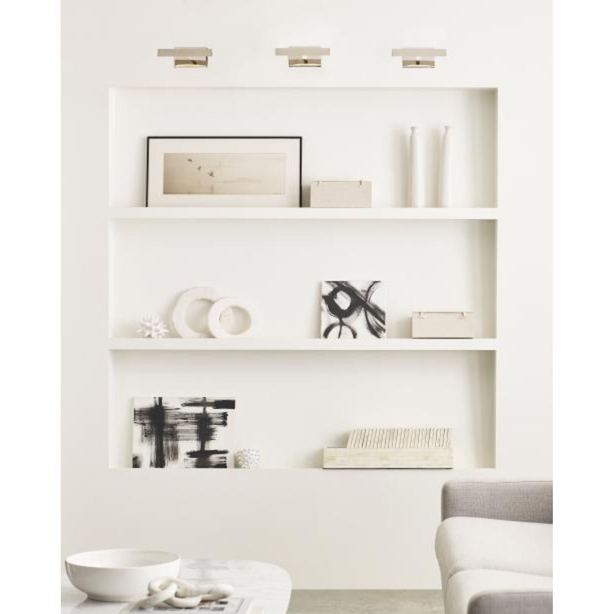 Dessau 8 Picture Light Wall Collection 1-Light LED 3000K Nightshade Black by Sean Lavin