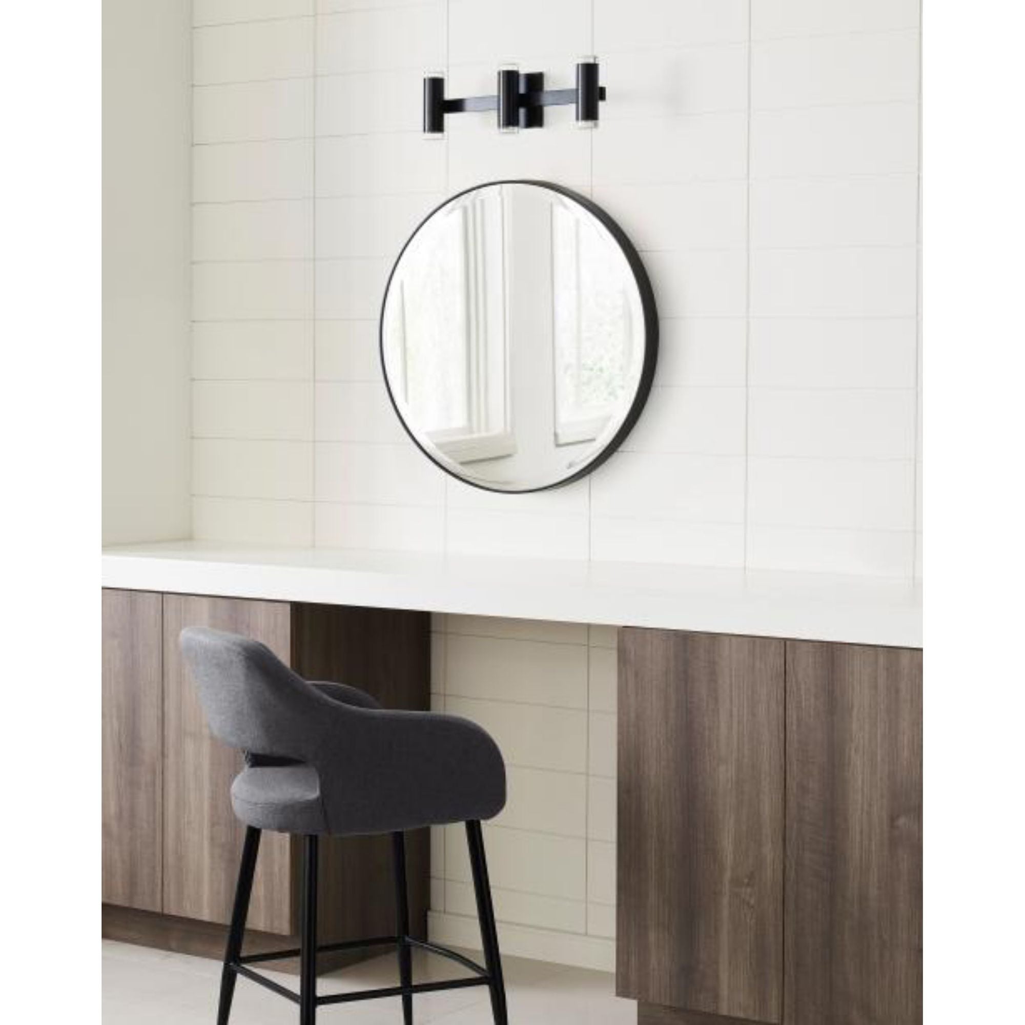 Dobson II 3-Light Bath Bath Collection 1-Light LED 3000K Natural Brass by Sean Lavin