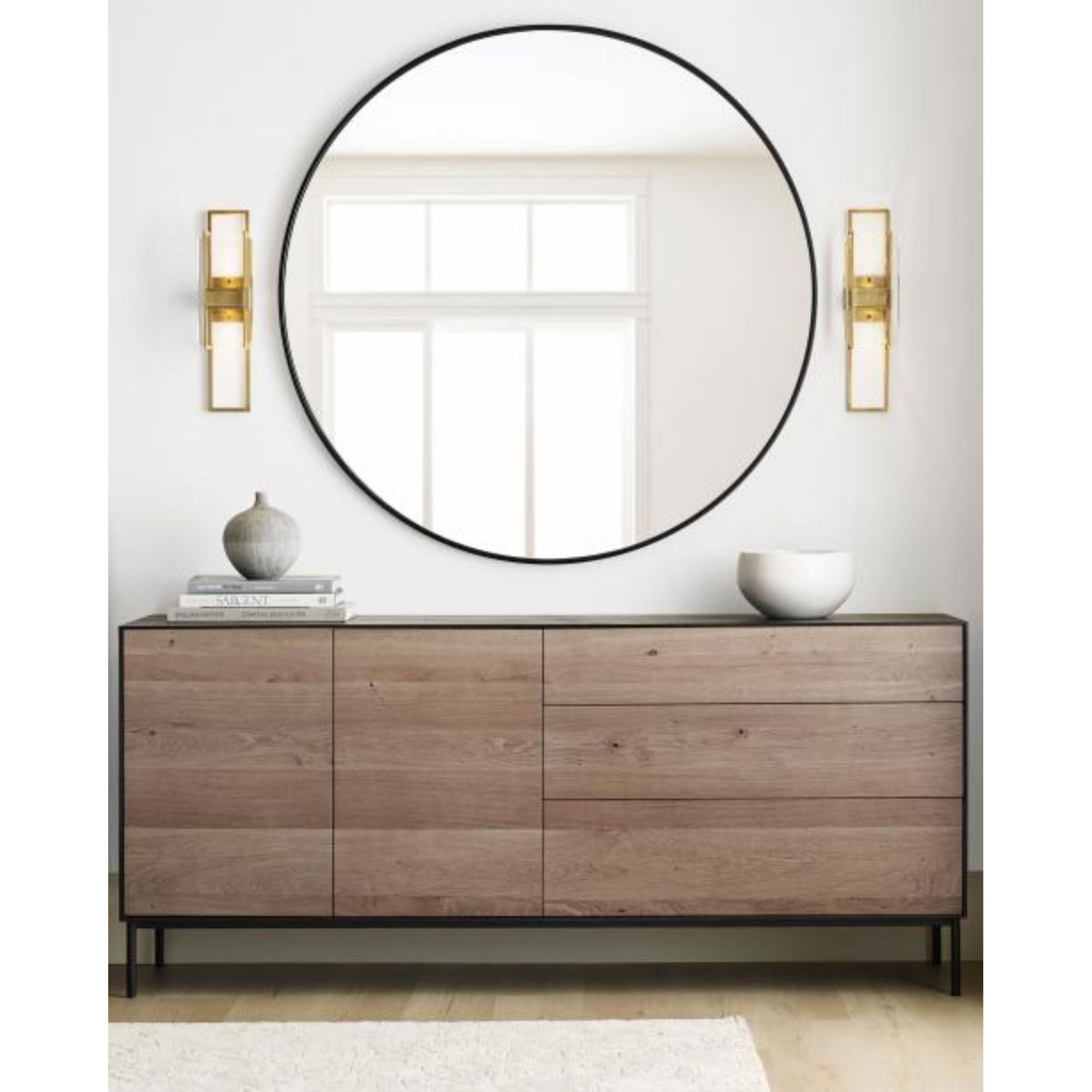 Duelle Medium Wall Sconce Wall Collection 1-Light LED 2700K Natural Brass by Mick De Giulio