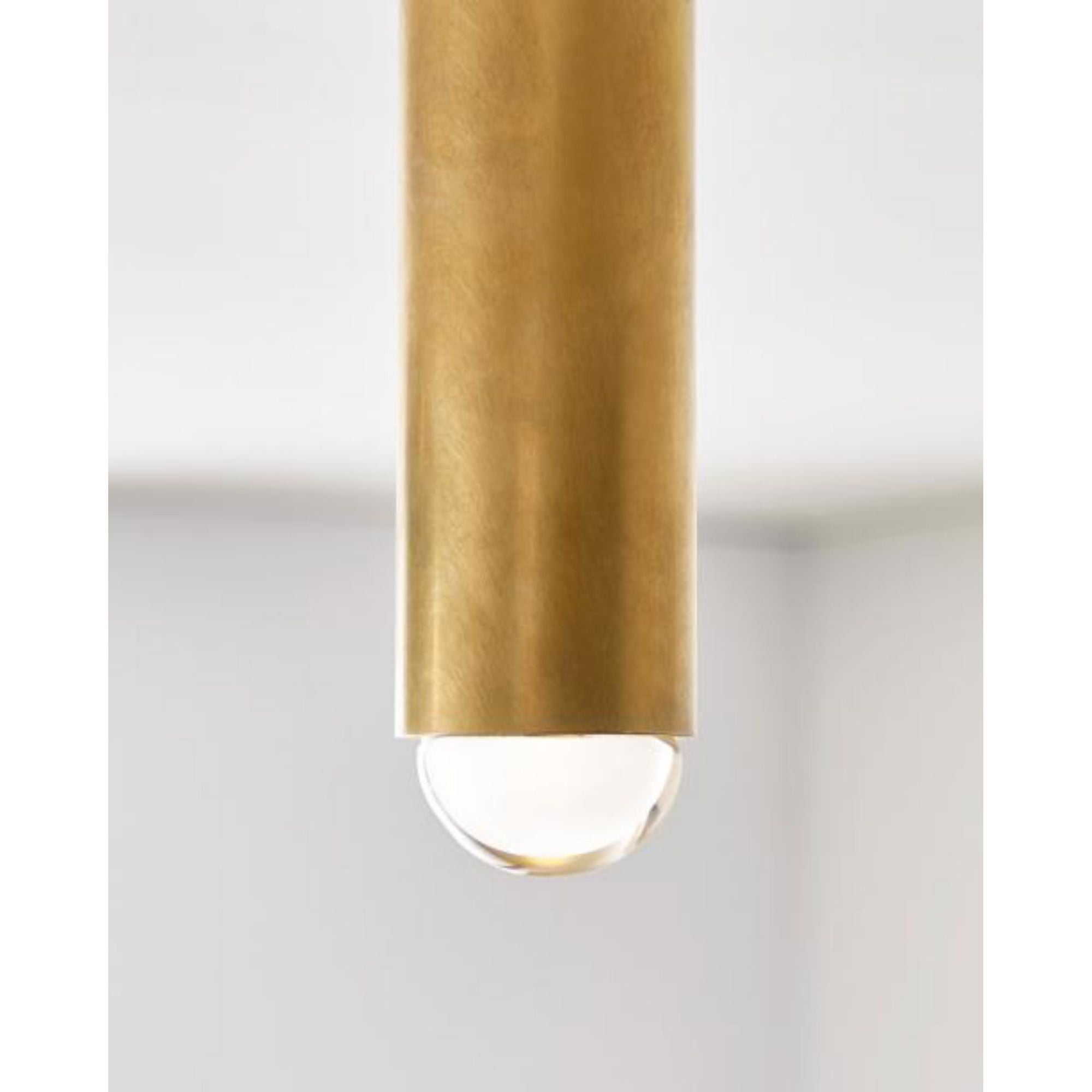 Ebell Medium Flush Mount Flush & Semi-Flush Mount 1-Light LED 2700K Natural Brass by Kelly Wearstler