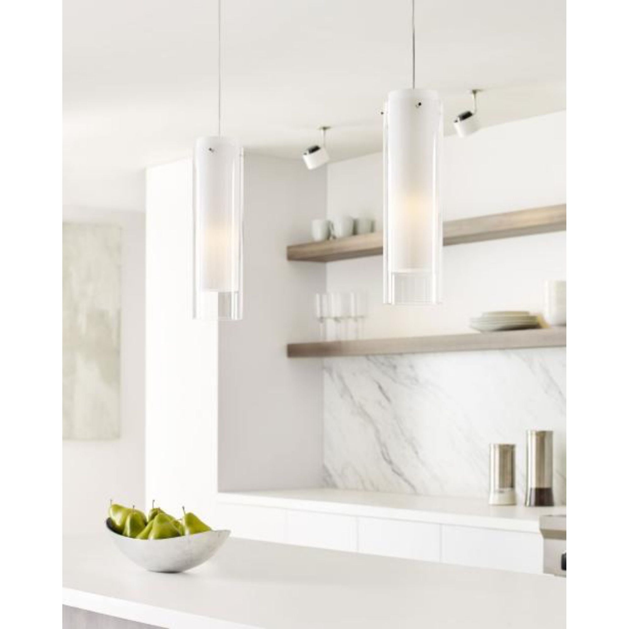 Echo Grande Pendant Line-Voltage Pendants/Suspension 1-Light Satin Nickel