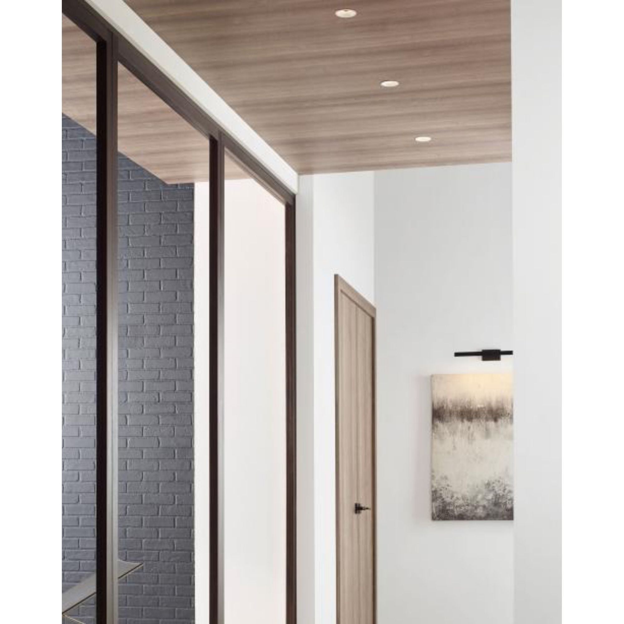 Dessau 18 Picture Light Linear Suspension 1-Light LED 3000K Nightshade Black by Sean Lavin