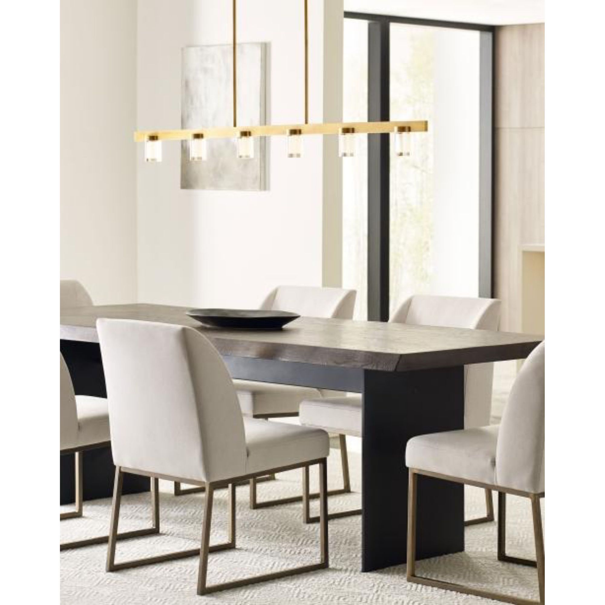 Esfera Large Linear ESSENCE 6-Light LED 2700K Natural Brass by Kelly Wearstler