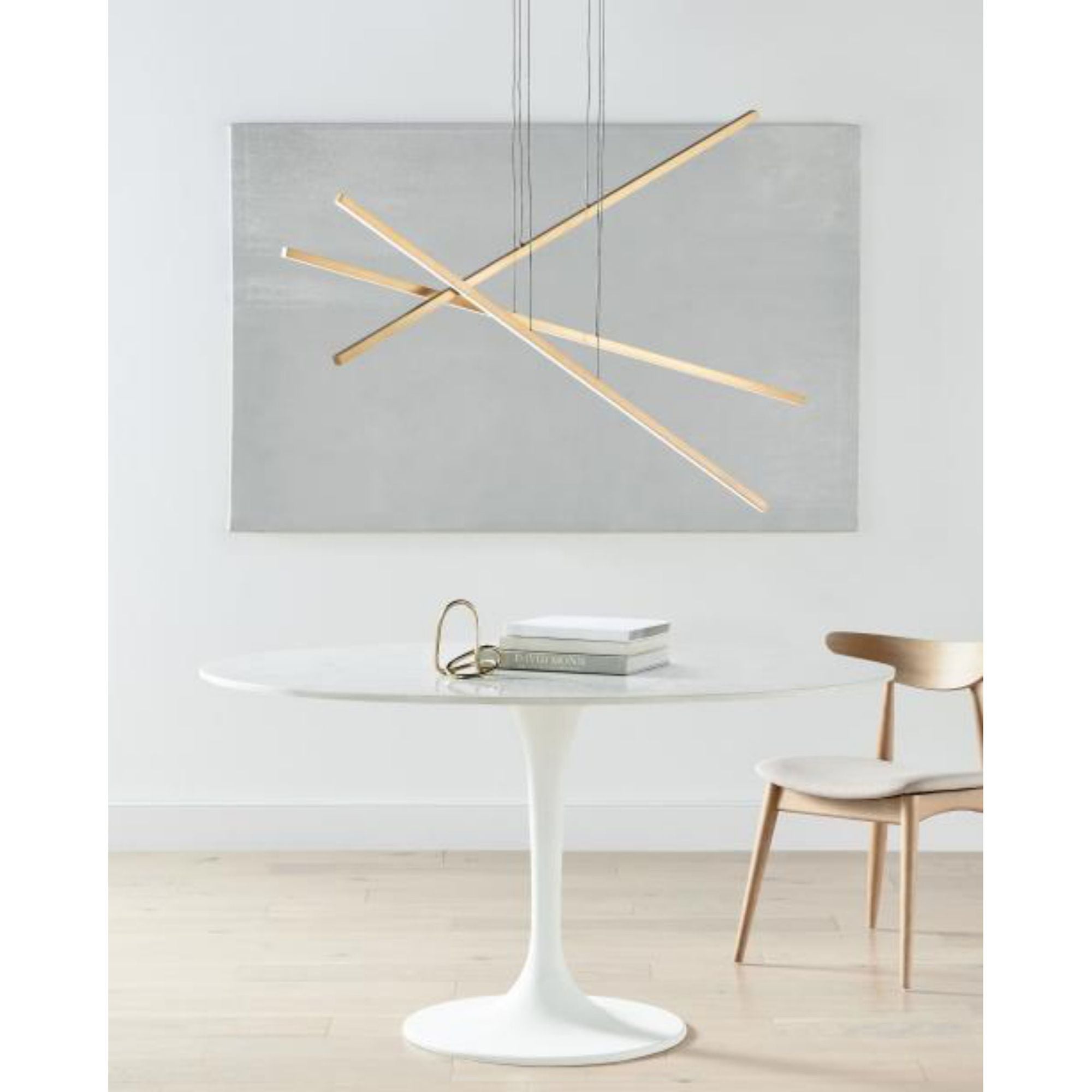 Essence Trio Linear Linear Suspension 3-Light LED 3000K Aged Brass