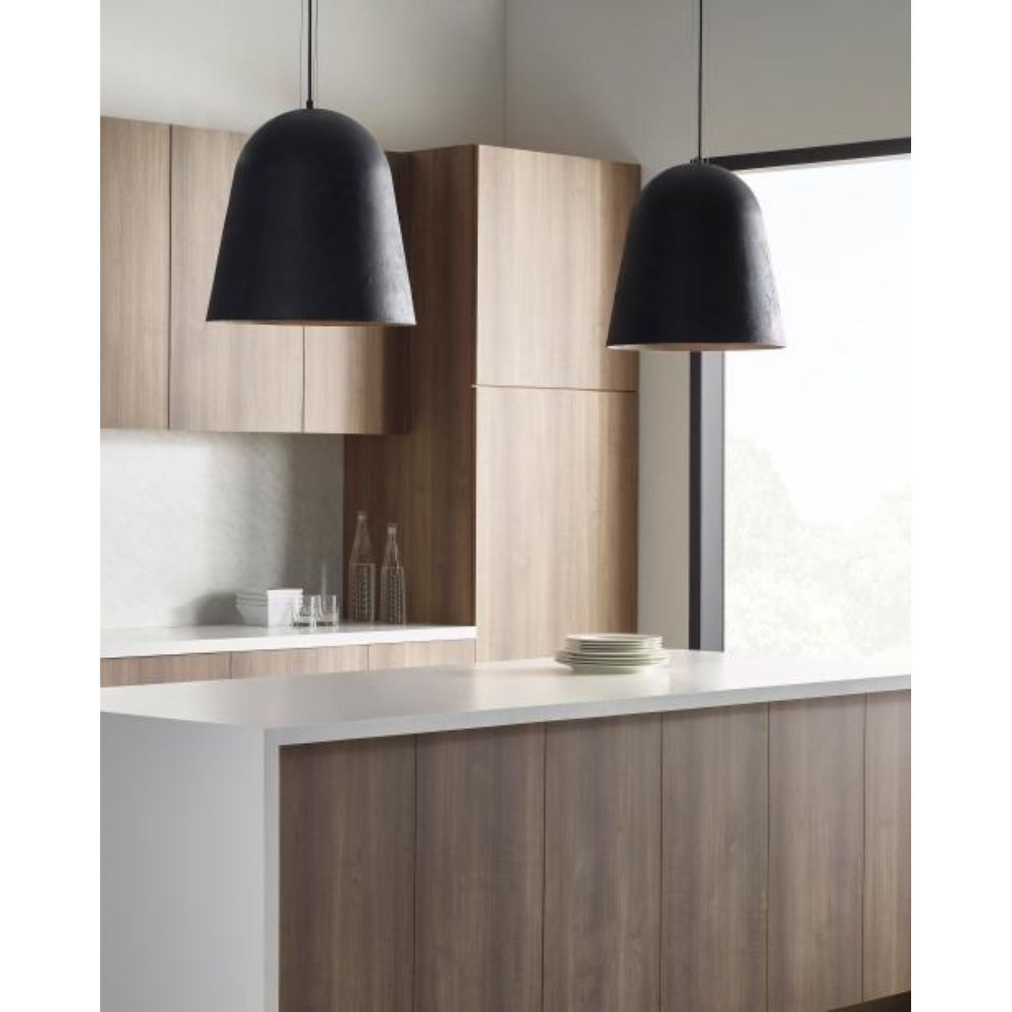 Fett Pendant Line-Voltage Pendants/Suspension 1-Light Weathered Zinc by Sean Lavin