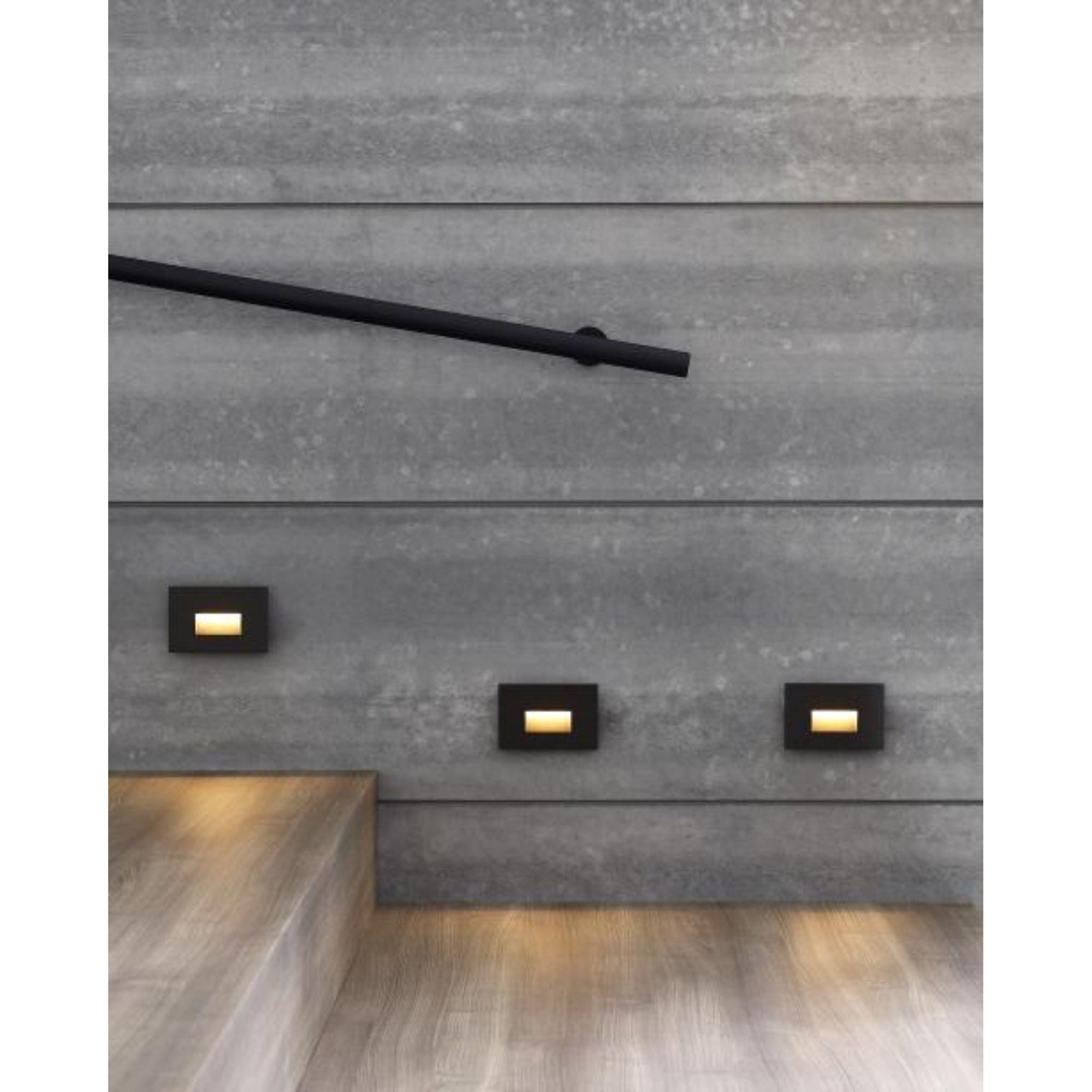 Ikon Outdoor Step Light Outdoor 1-Light LED 2700K/3000K Selectable Black by Sean Lavin