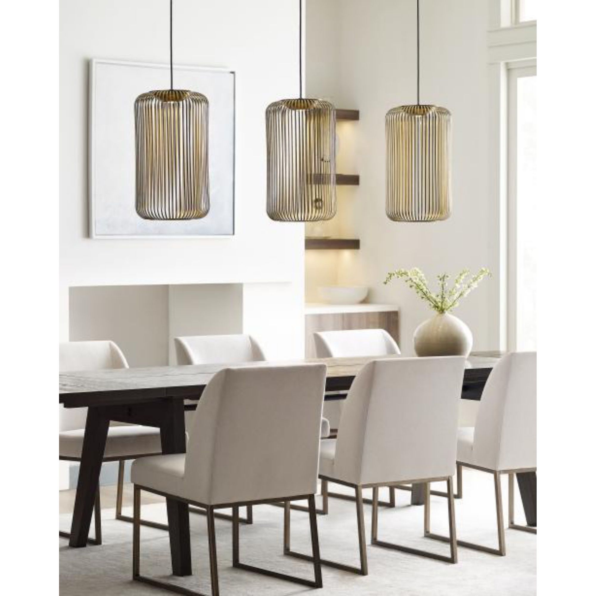 Kai 1 Pendant Line-Voltage Pendants/Suspension 1-Light LED 3000K Plated Brass by Sean Lavin