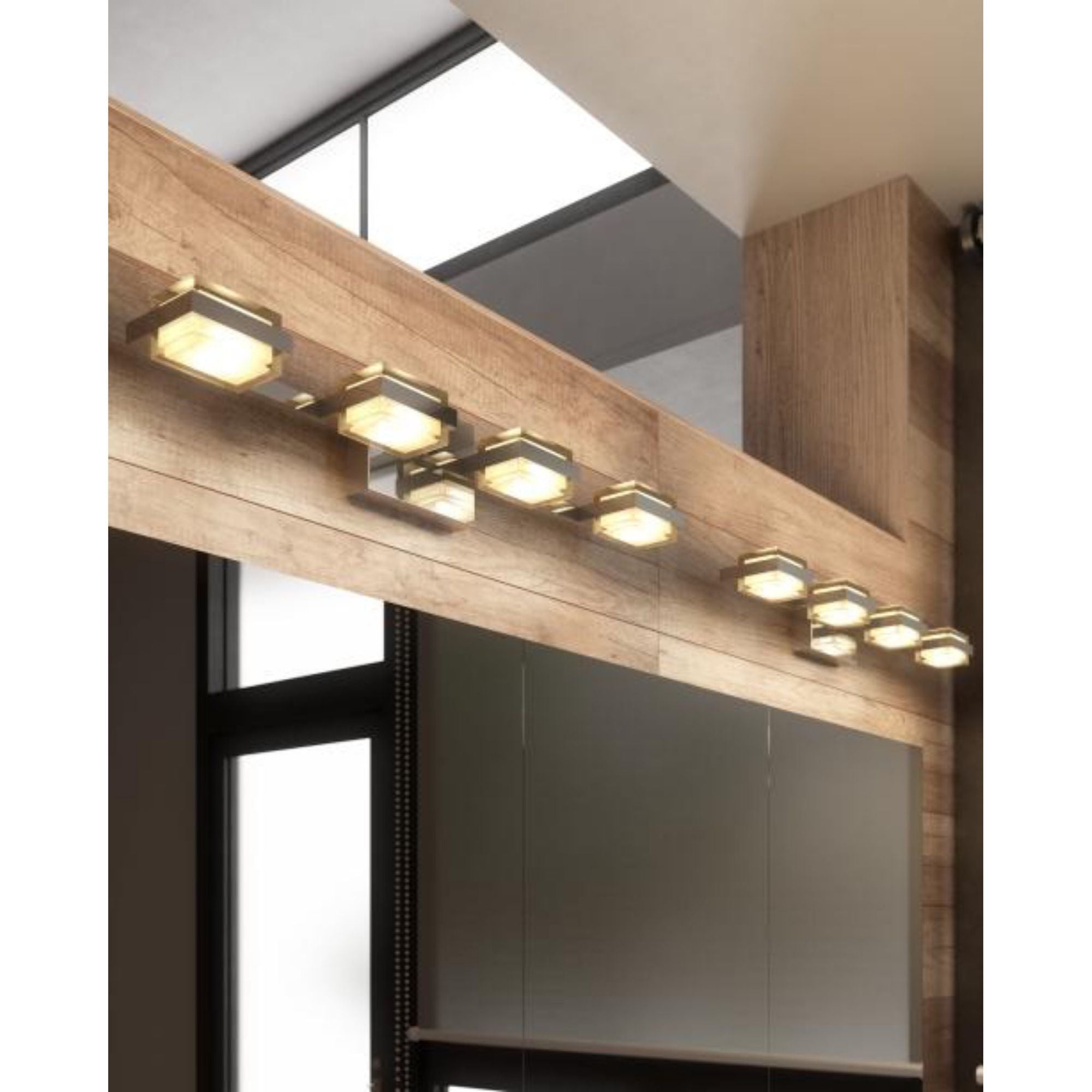 Kamden 4-Light Bath Bath Collection 4-Light LED 3000K Nightshade Black by Sean Lavin