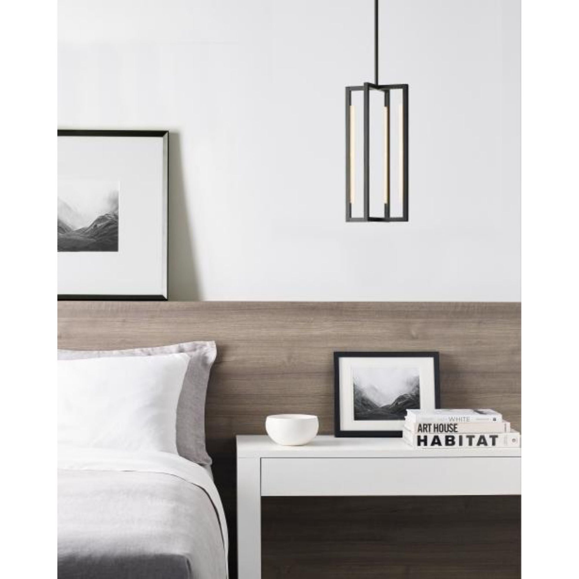 Kenway 18 Pendant Line-Voltage Pendants/Suspension 1-Light LED 3000K Nightshade Black by Sean Lavin