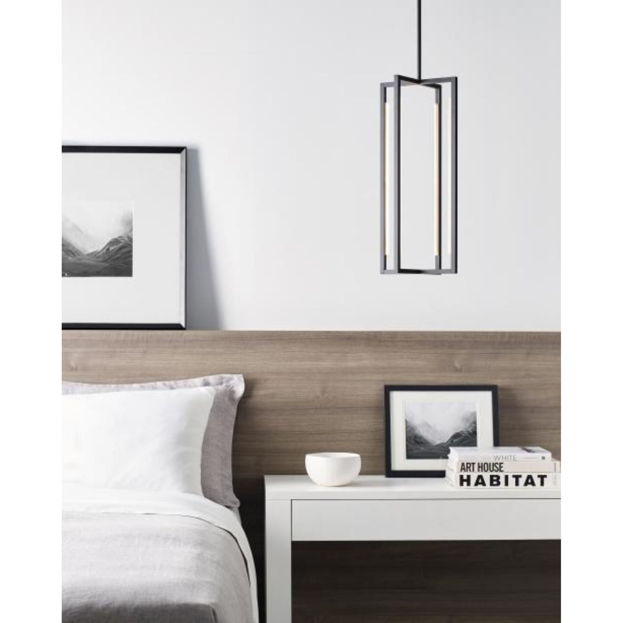 Kenway 25 Pendant Line-Voltage Pendants/Suspension 1-Light LED 3000K Nightshade Black by Sean Lavin
