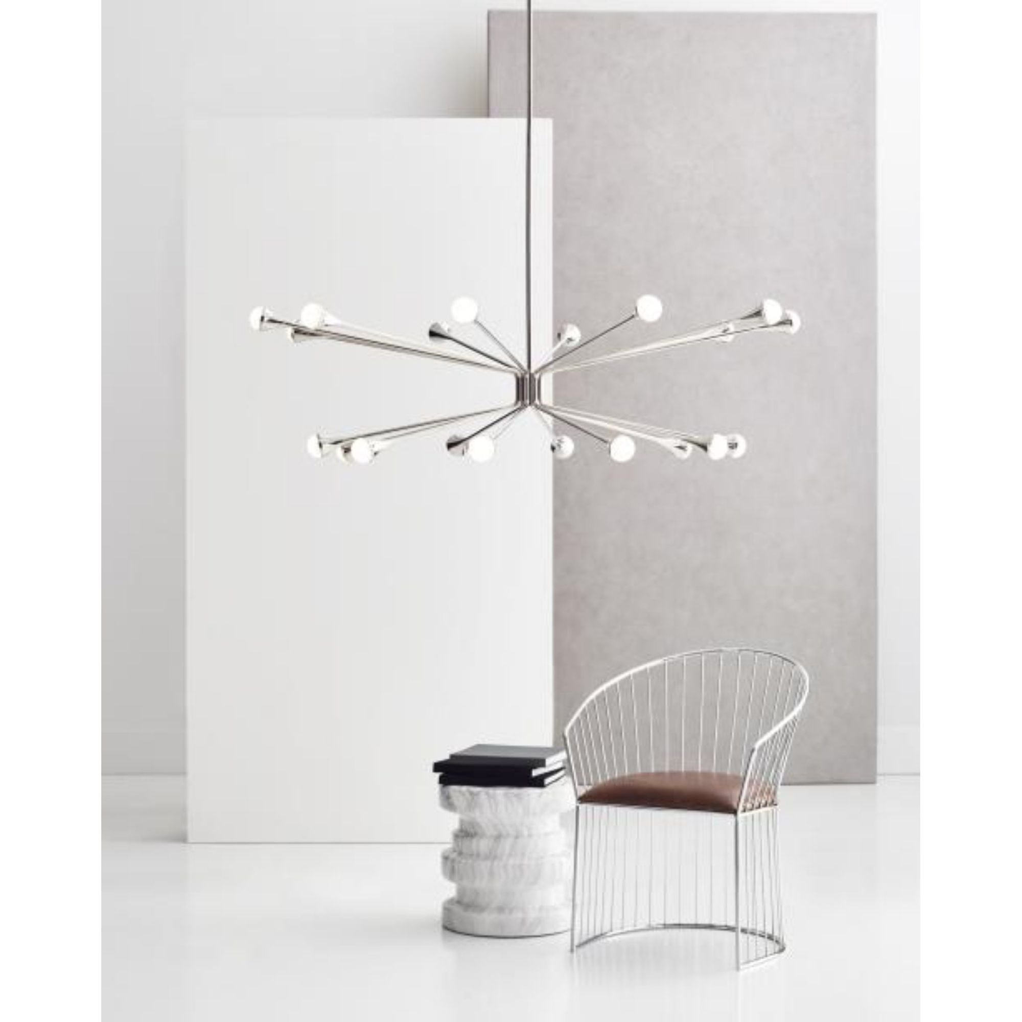 Lody 20-Light Chandelier Chandeliers 20-Light LED 3000K Aged Brass by Sean Lavin