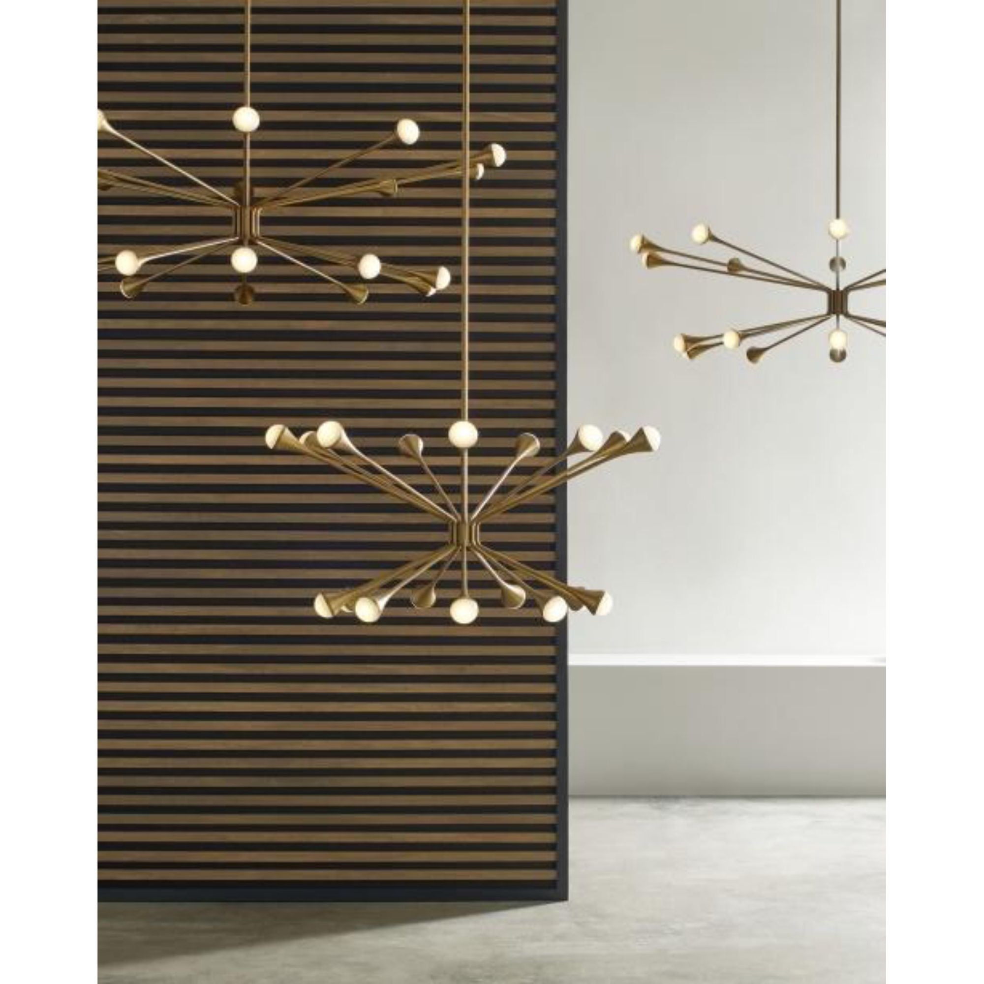 Lody 20-Light Chandelier Chandeliers 20-Light LED 3000K Polished Nickel by Sean Lavin