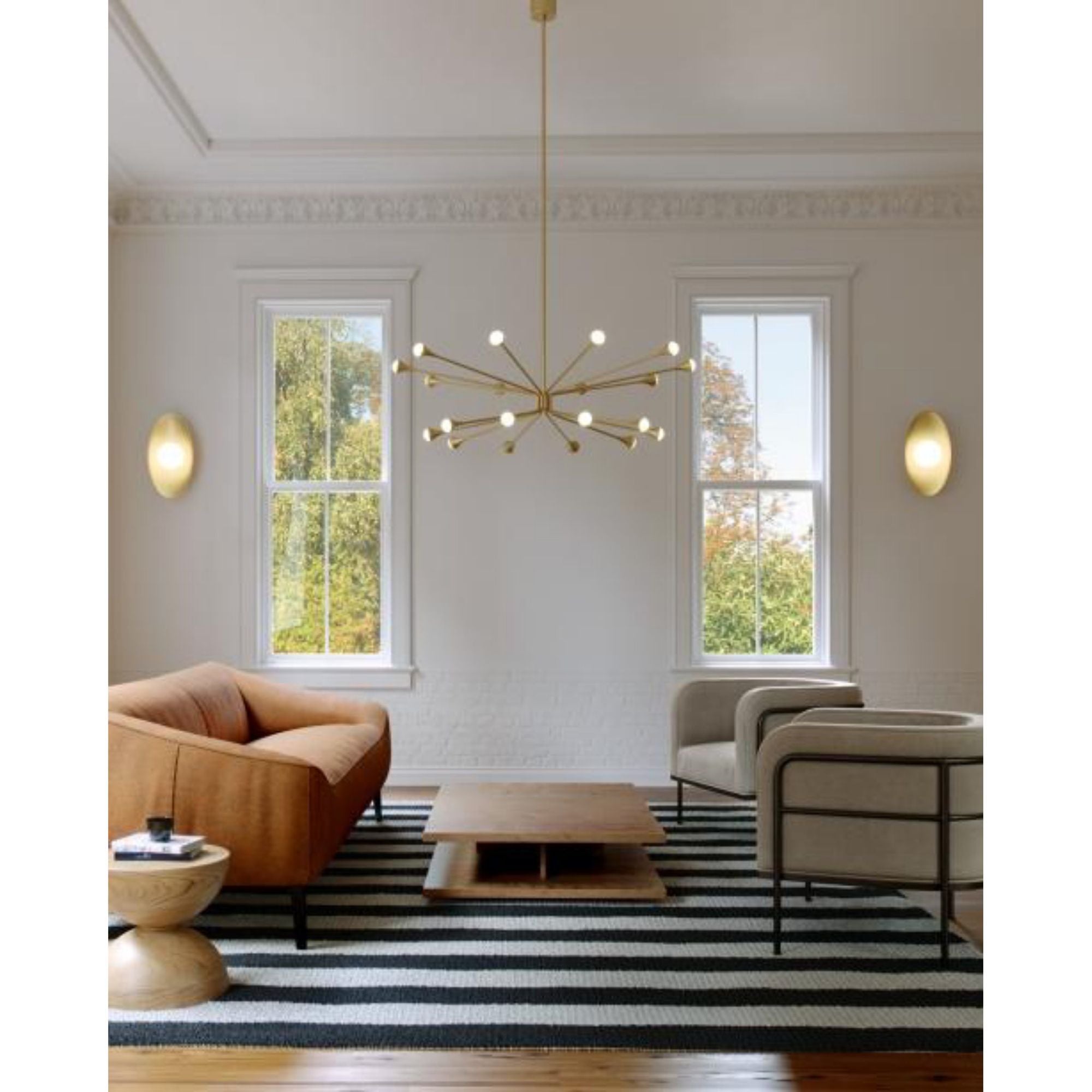 Joni 16 Wall 1-Light LED 3000K Plated Brass by Sean Lavin