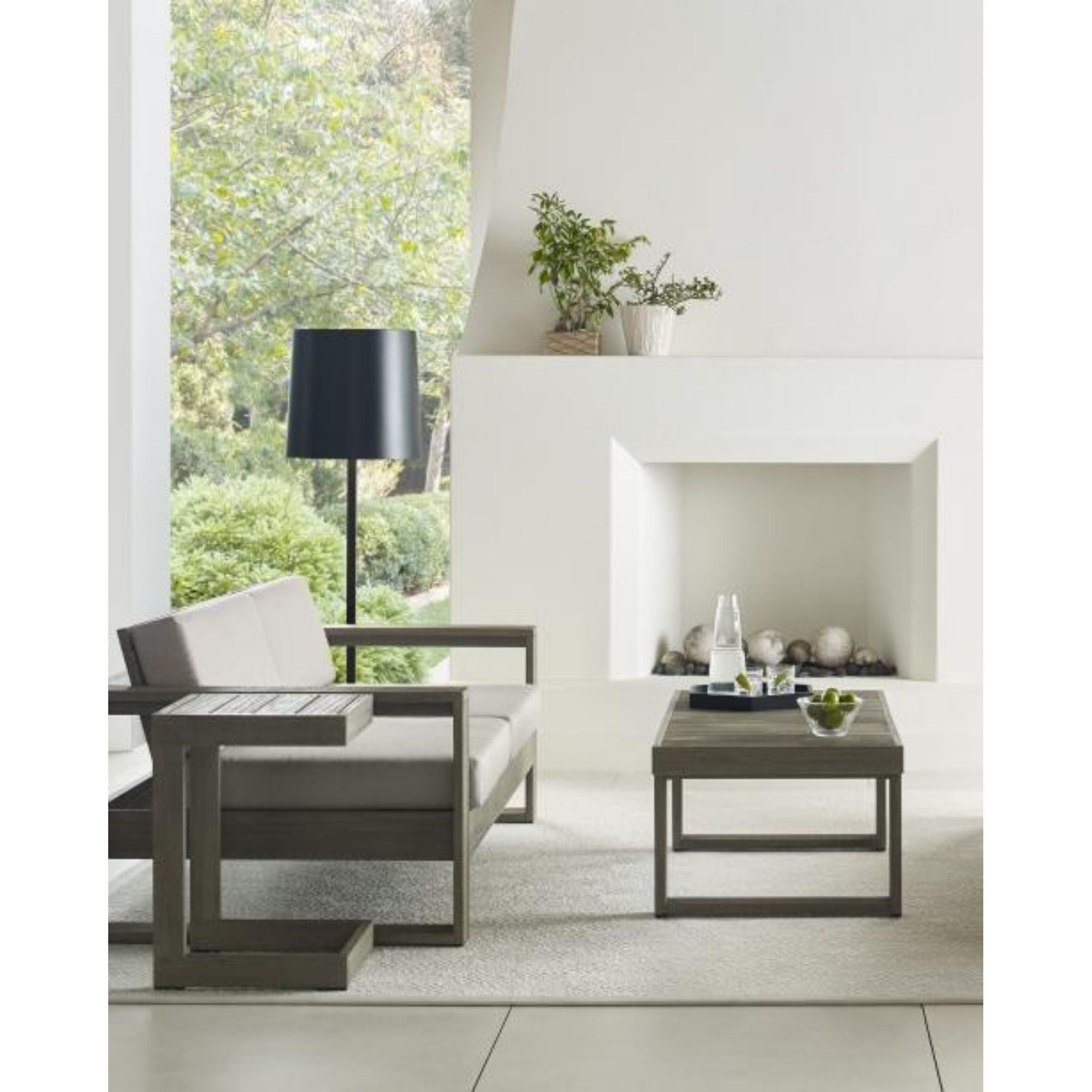 Lucia Outdoor Large Floor Lamp Outdoor 1-Light LED 2700K Black by Sean Lavin